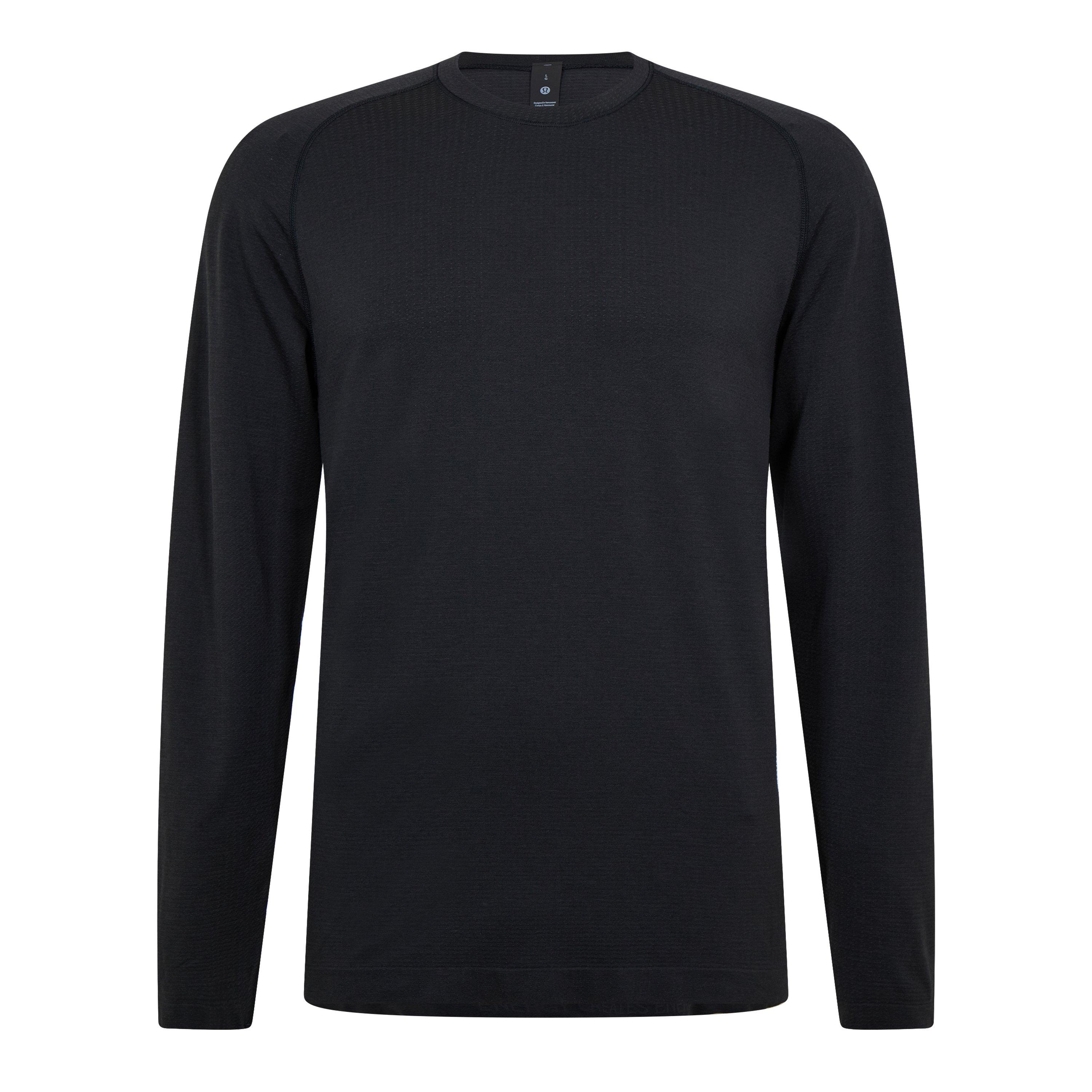 Black/Black - Lululemon - Metal Vent Tech Long Sleeve Shirt Mens - 5