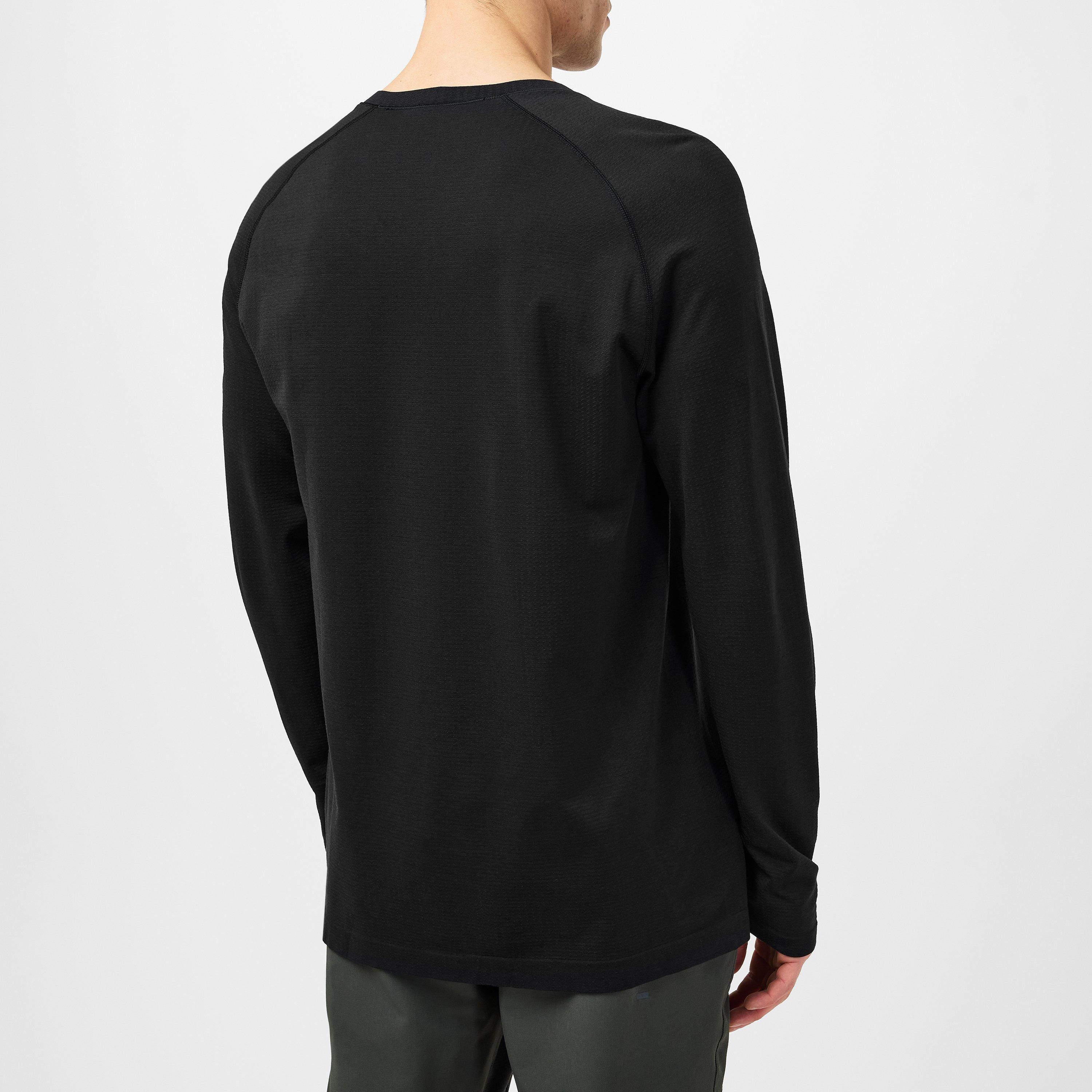 Black/Black - Lululemon - Metal Vent Tech Long Sleeve Shirt Mens - 3