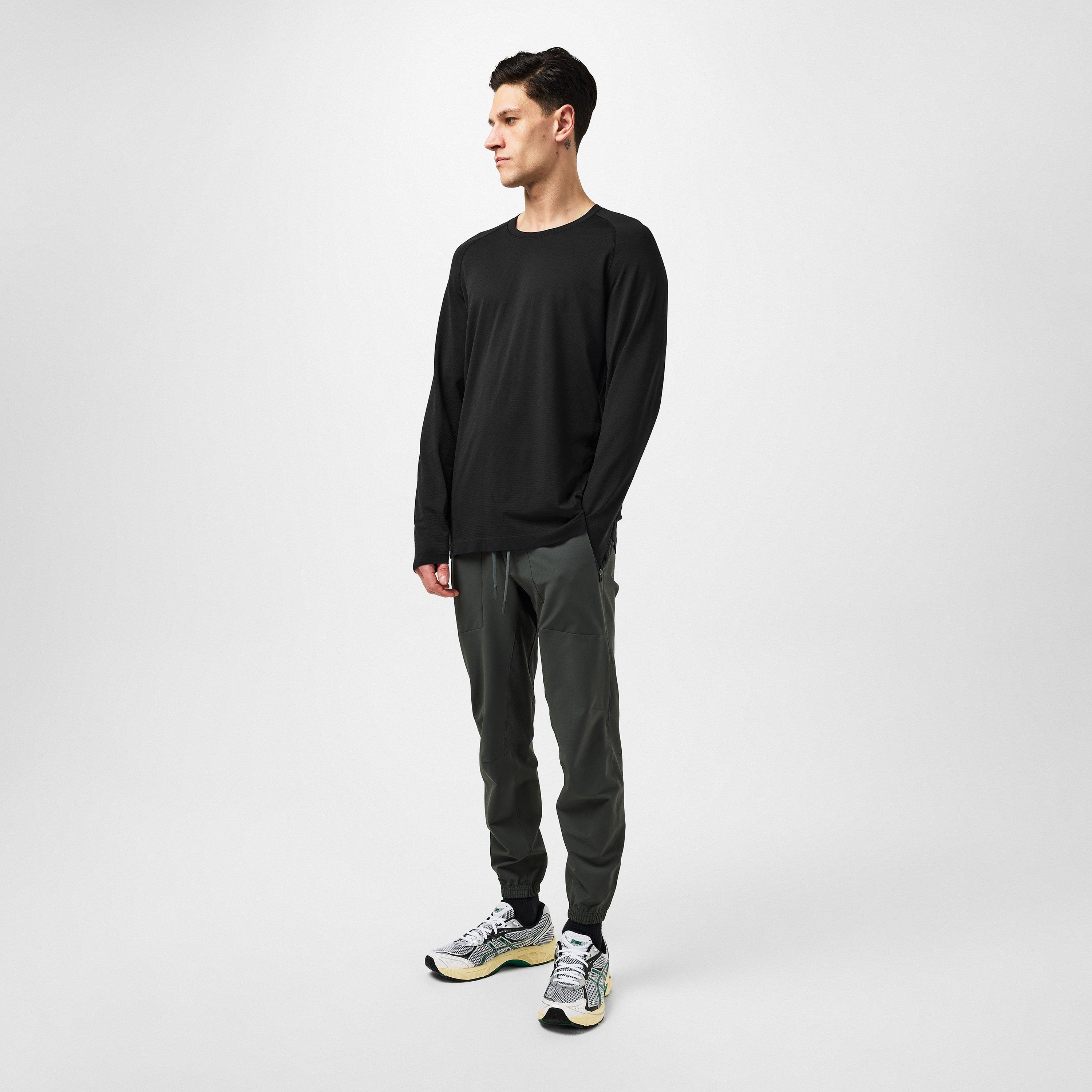 Black/Black - Lululemon - Metal Vent Tech Long Sleeve Shirt Mens - 4