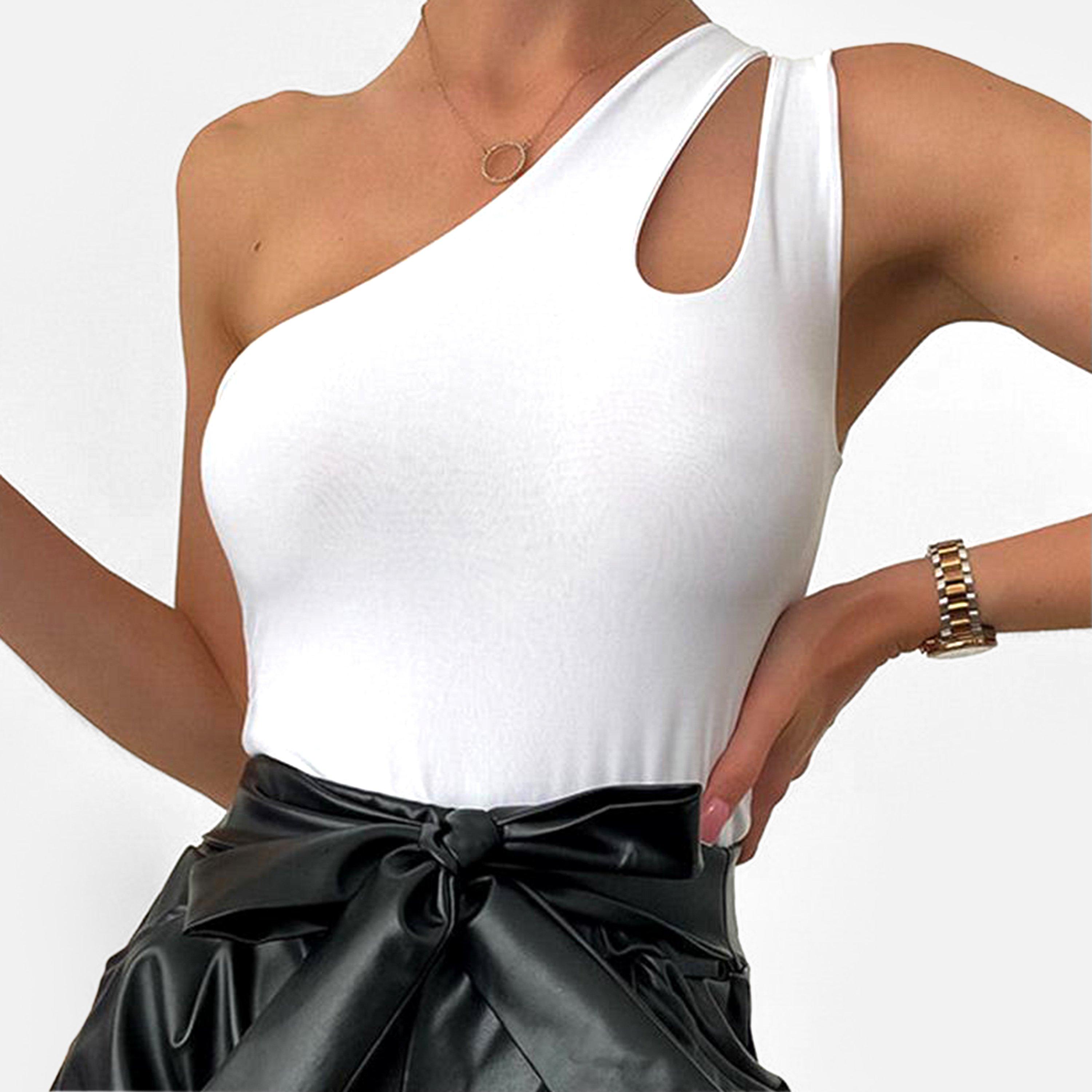 White - I Saw It First - ISAWITFIRST Double Layer Slinky - 1