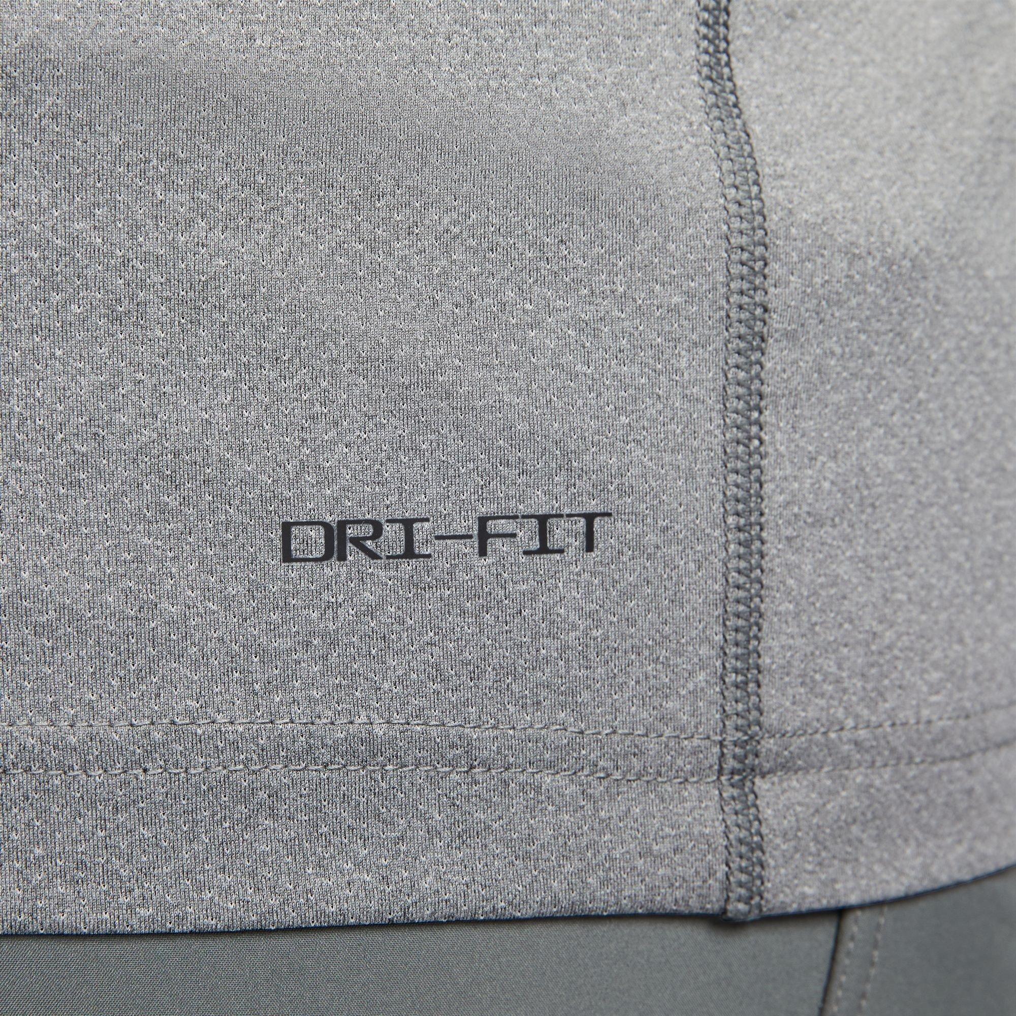 Gris/Noir - Nike - Dri-FIT Ready Men's Short-Sleeve Fitness Top - 9