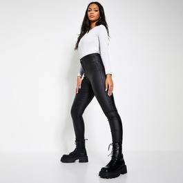 I Saw It First High Waisted Coated Skinny Jeans