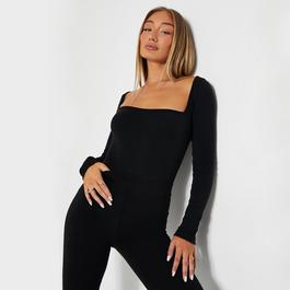 I Saw It First Rib Square Neck Bodysuit