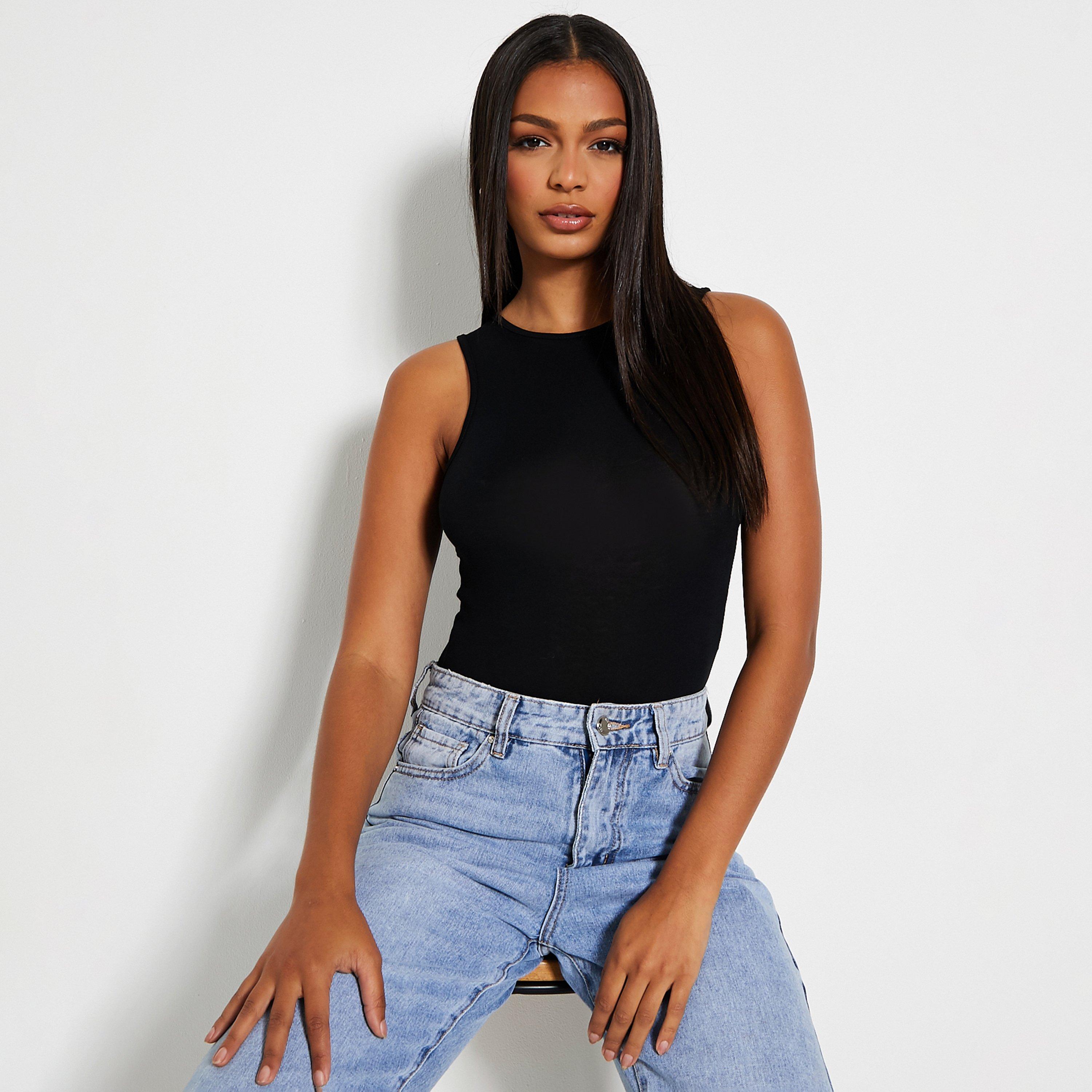 I Saw It First ISAWITFIRST Racer Neck Bodysuit