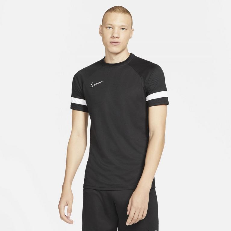 Noir/Blanc - Nike - Dri-FIT Academy Short-Sleeve Football Top Mens - 1