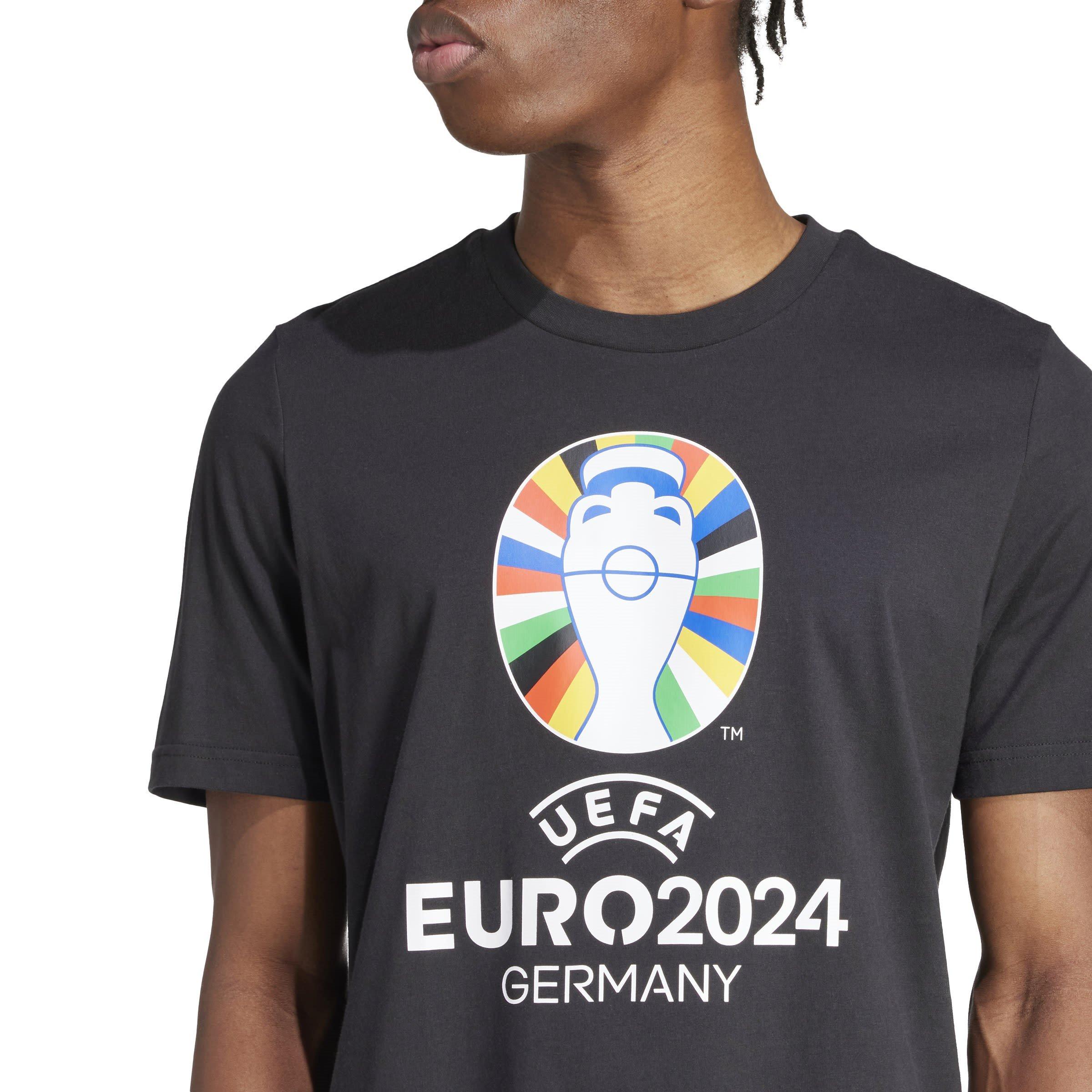 Schwarz - adidas - Euro 24 Official Emblem T-Shirt Mens - 5