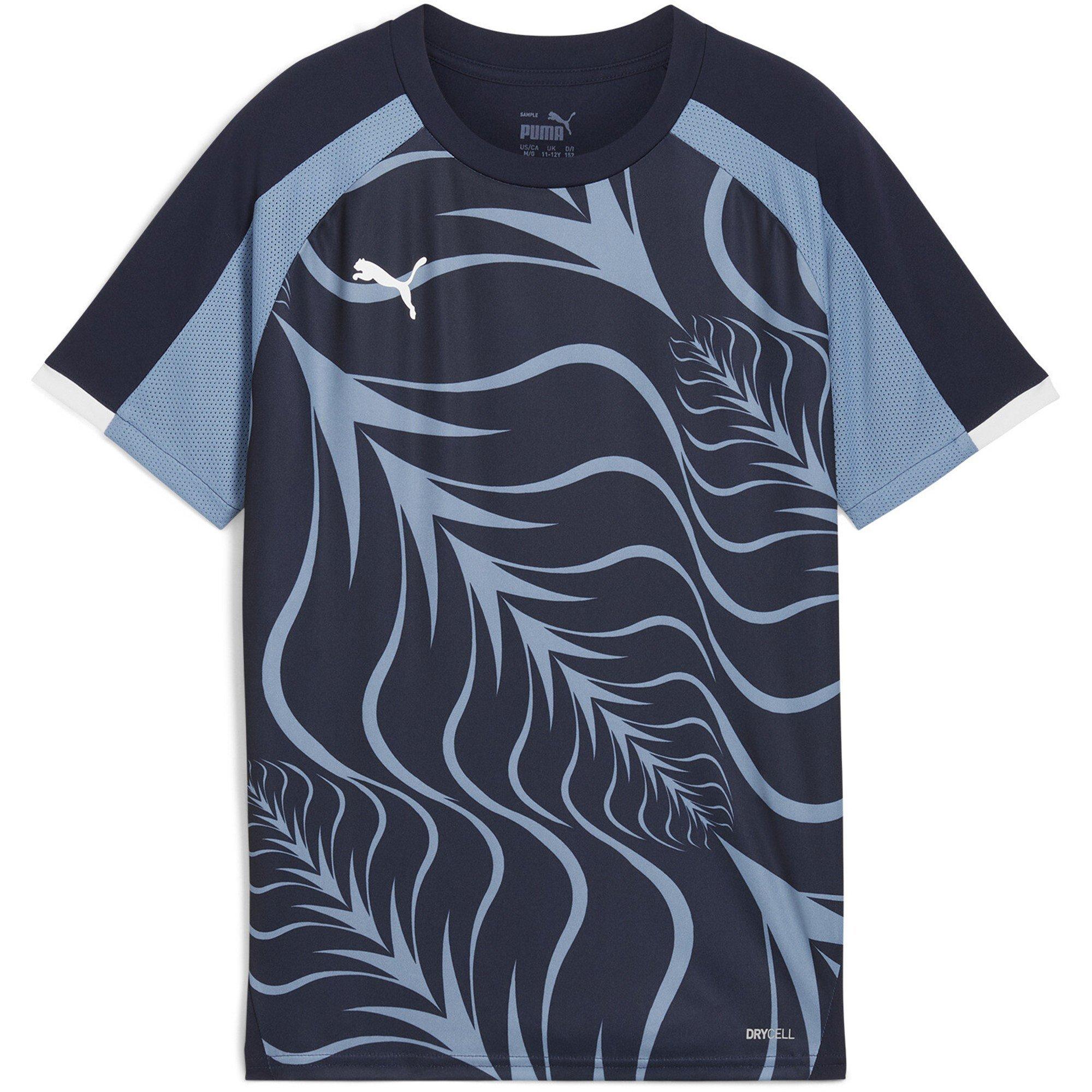 Puma Navy - Puma - Unisex Kids' Individual Liga Graphic Short Sleeve Performance T-Shirt - 1