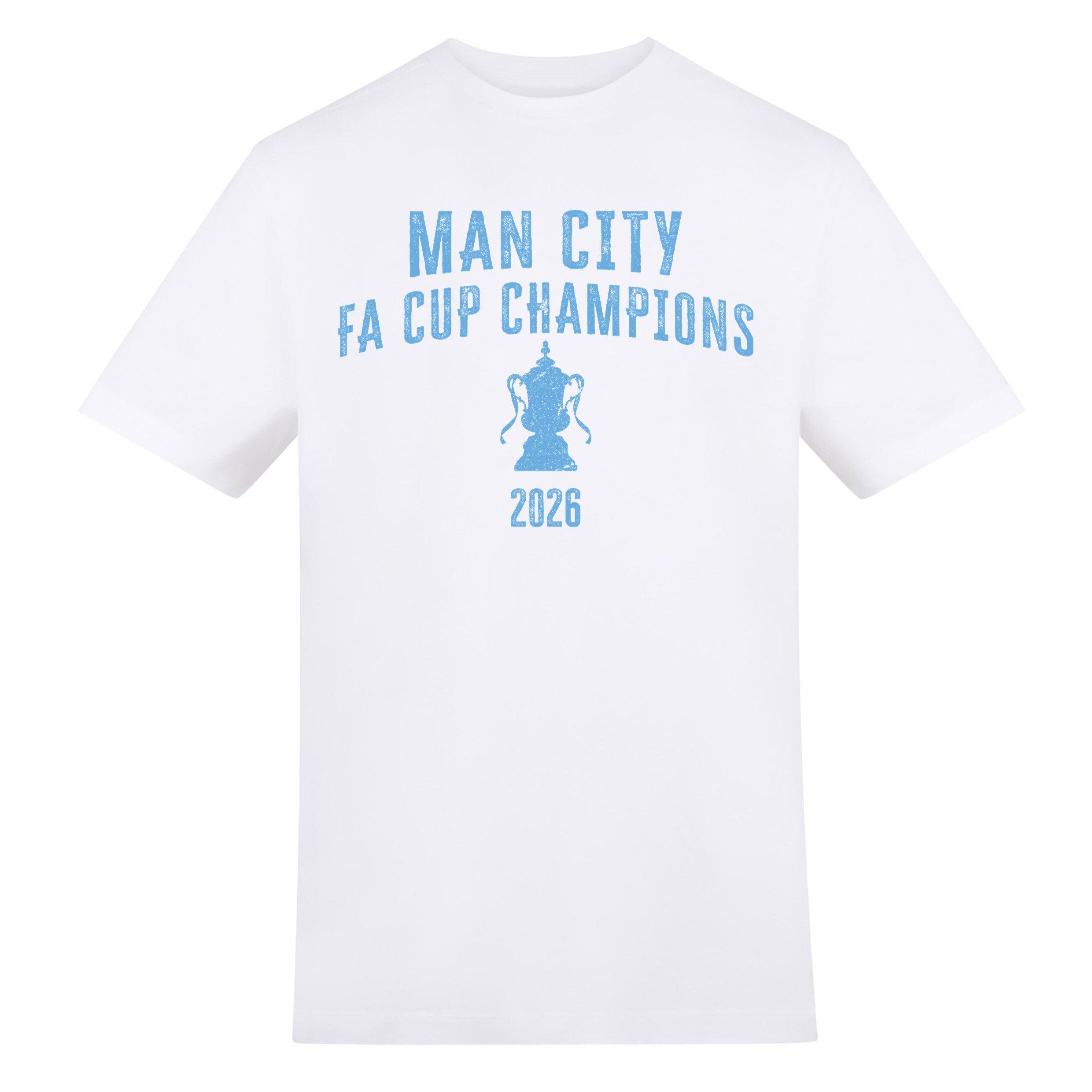 Man City - AWD - Printed Adults FA Cup Winners Tee