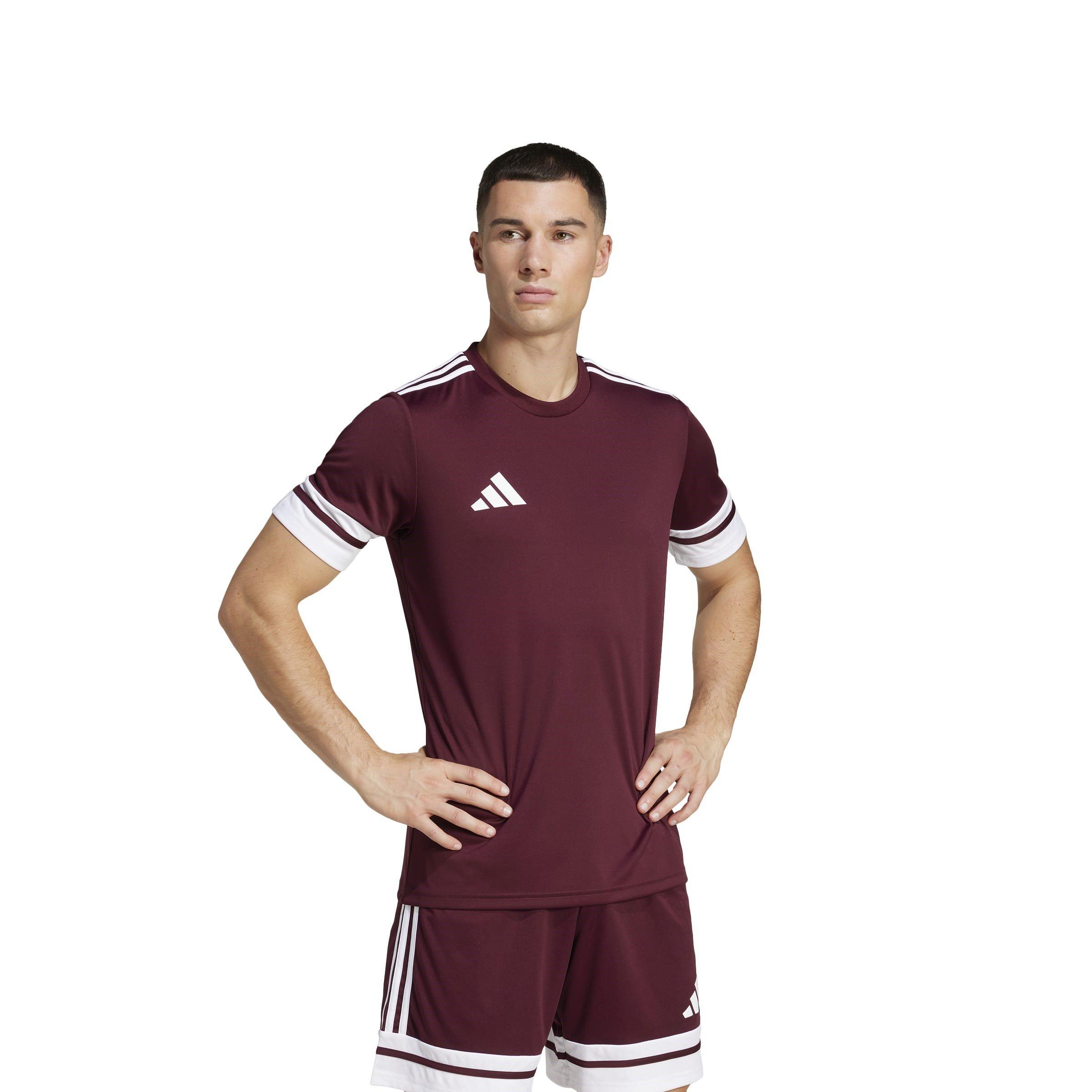 Maroon/White - adidas - Squadra 25 T-Shirt Mens - 3