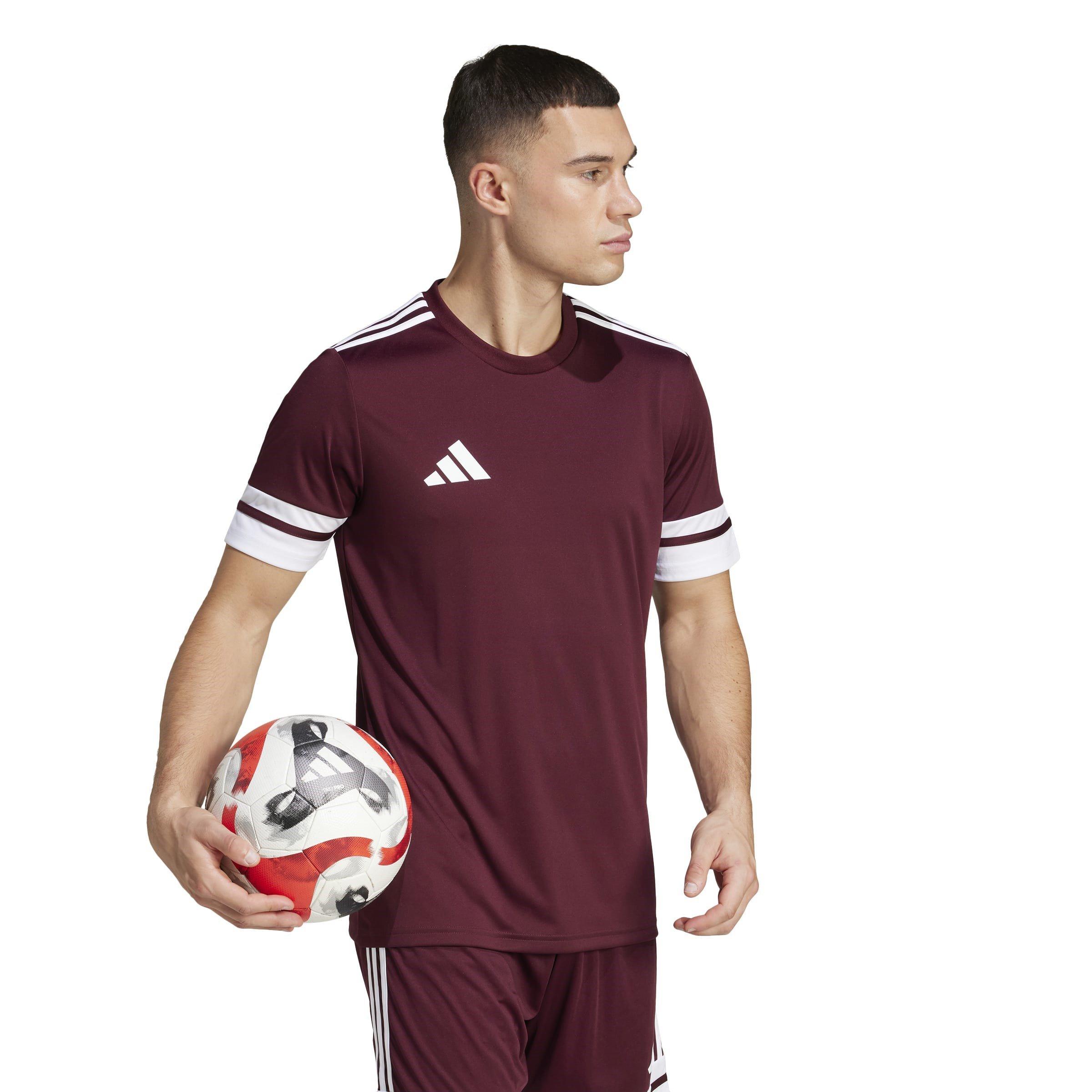 Maroon/White - adidas - Squadra 25 T-Shirt Mens - 5