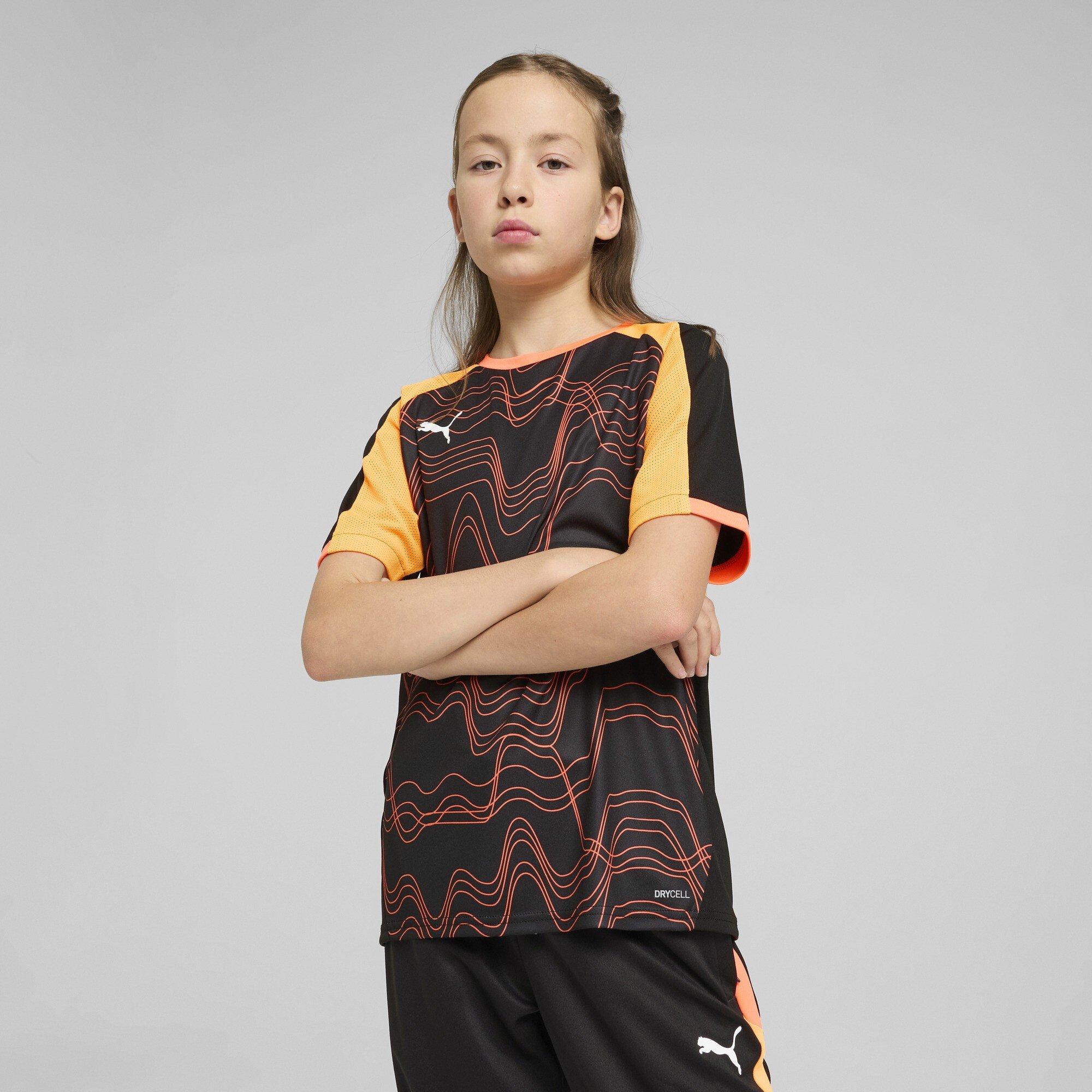 Black-Glowing - Puma - Puma Individualliga Graphic Jersey Jr T-Shirt Unisex Kids - 3