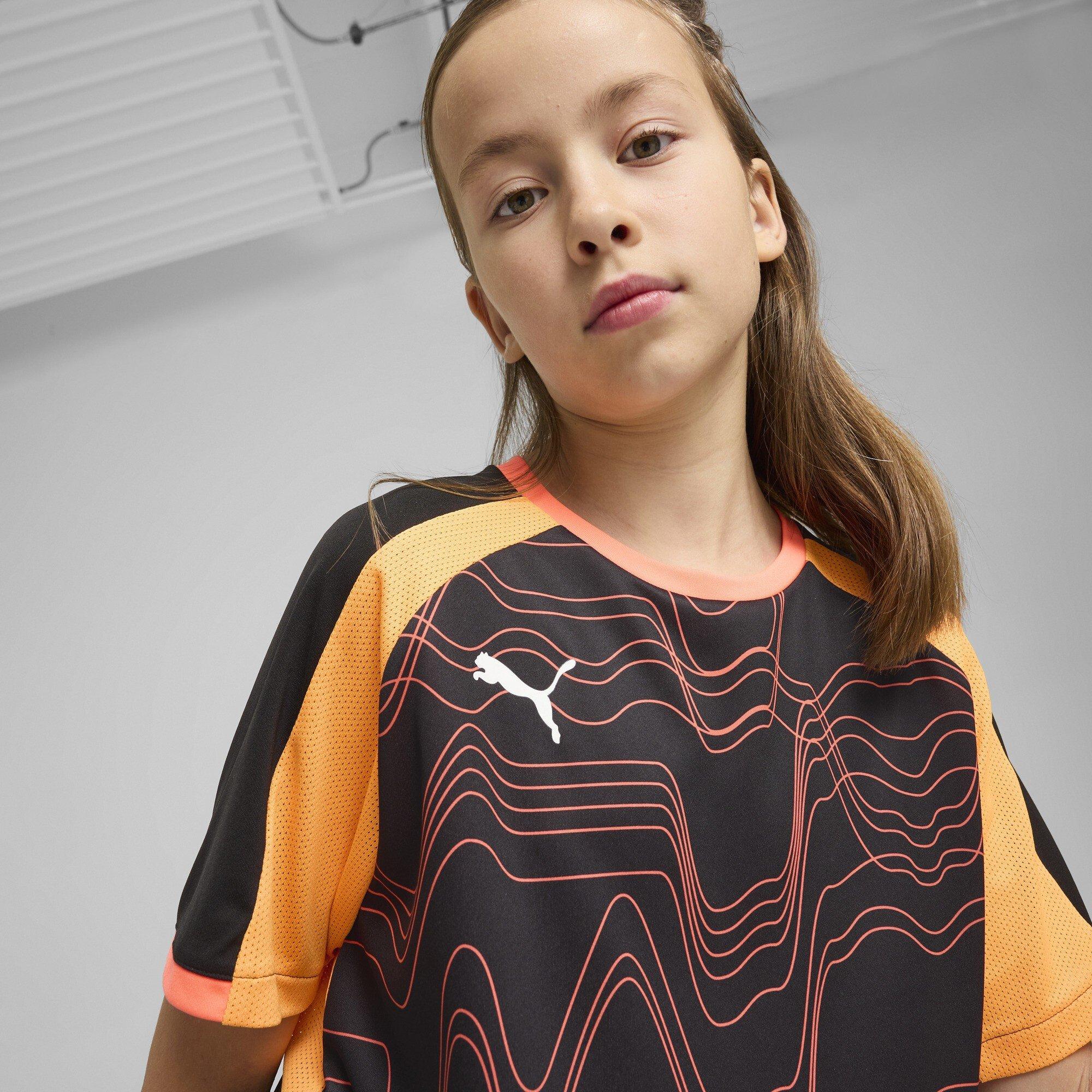 Black-Glowing - Puma - Puma Individualliga Graphic Jersey Jr T-Shirt Unisex Kids - 5