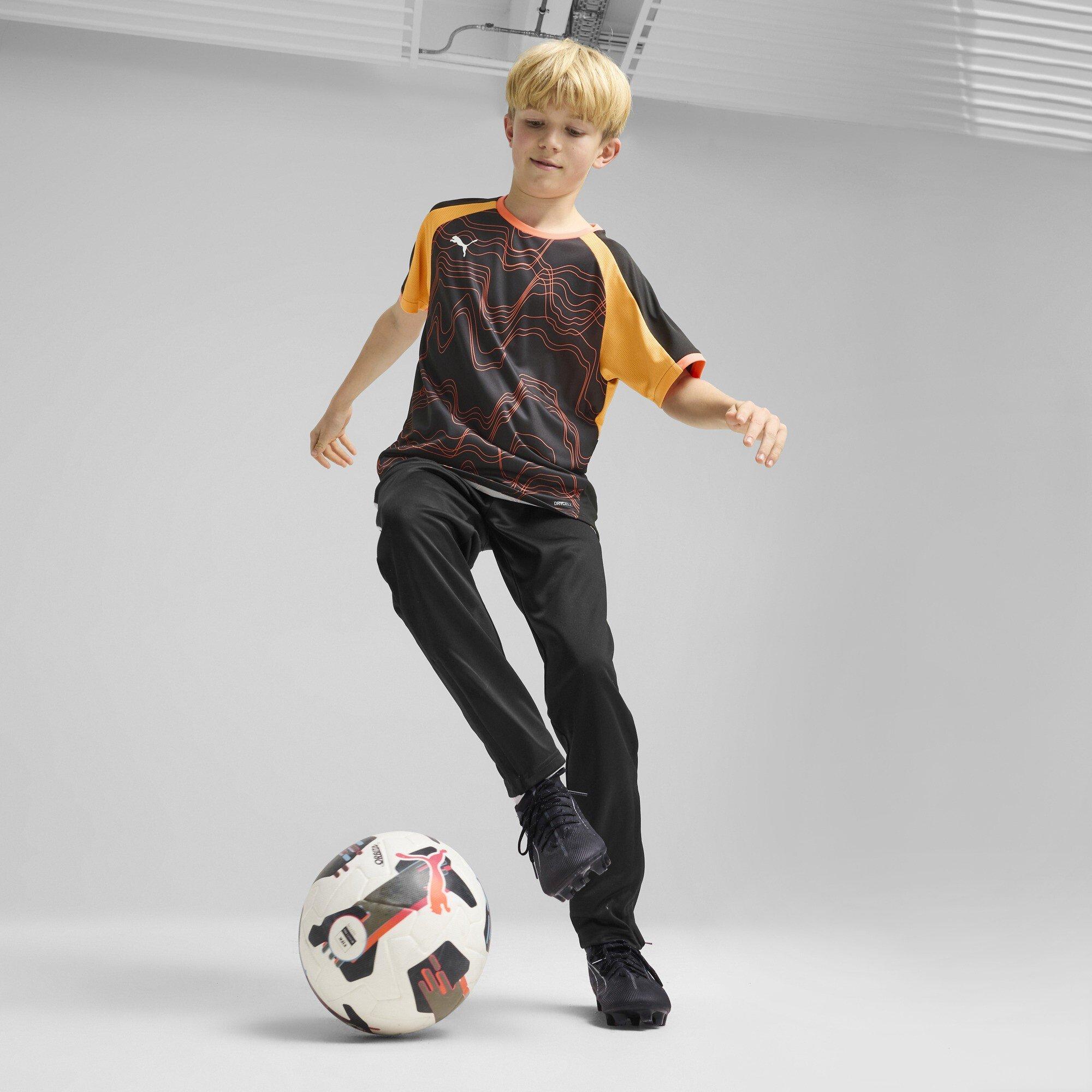 Black-Glowing - Puma - Puma Individualliga Graphic Jersey Jr T-Shirt Unisex Kids - 6
