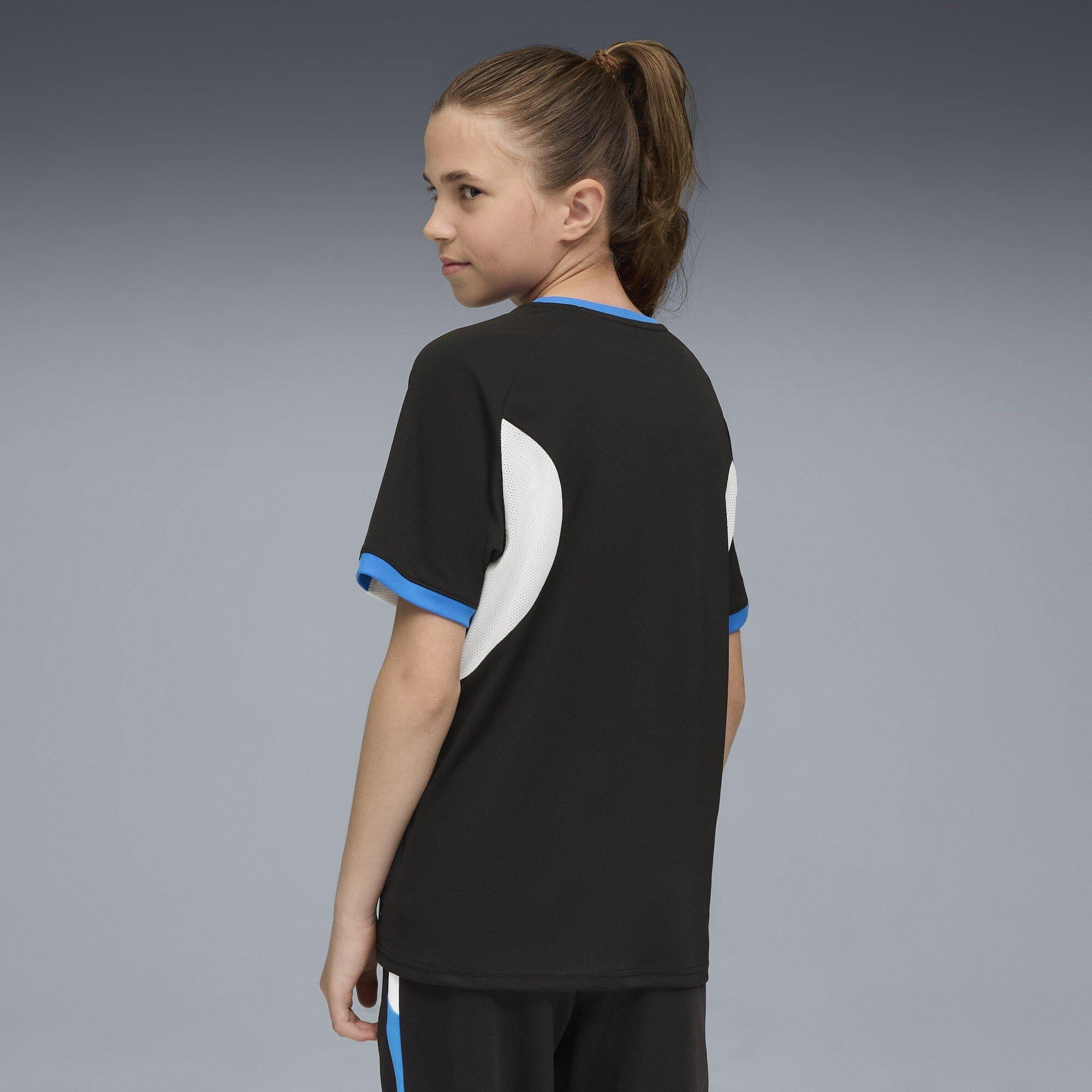 Blk-Wht-UltrBlu - Puma - Puma Individualliga Graphic Jersey Jr T-Shirt Unisex Kids - 4