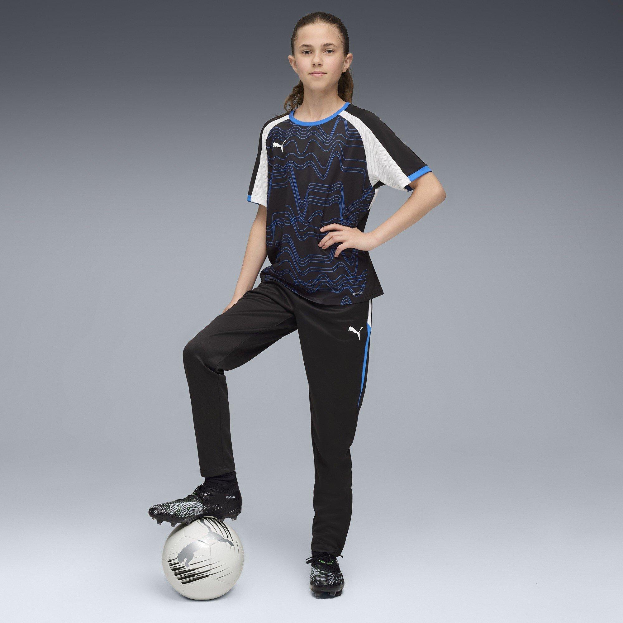 Blk-Wht-UltrBlu - Puma - Puma Individualliga Graphic Jersey Jr T-Shirt Unisex Kids - 6