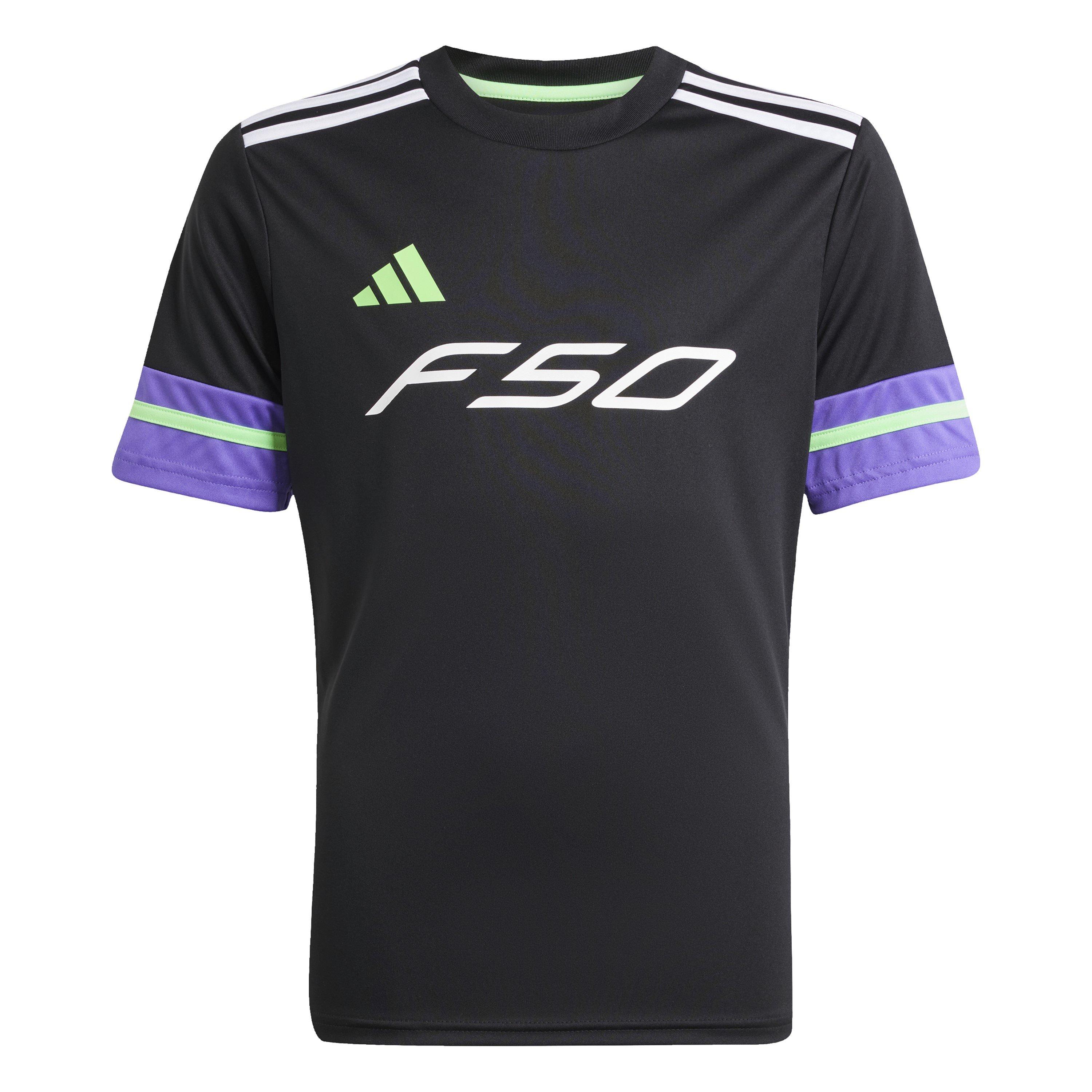 Black/Purple - adidas - F50 Short Sleeve Training Shirt Juniors - 1