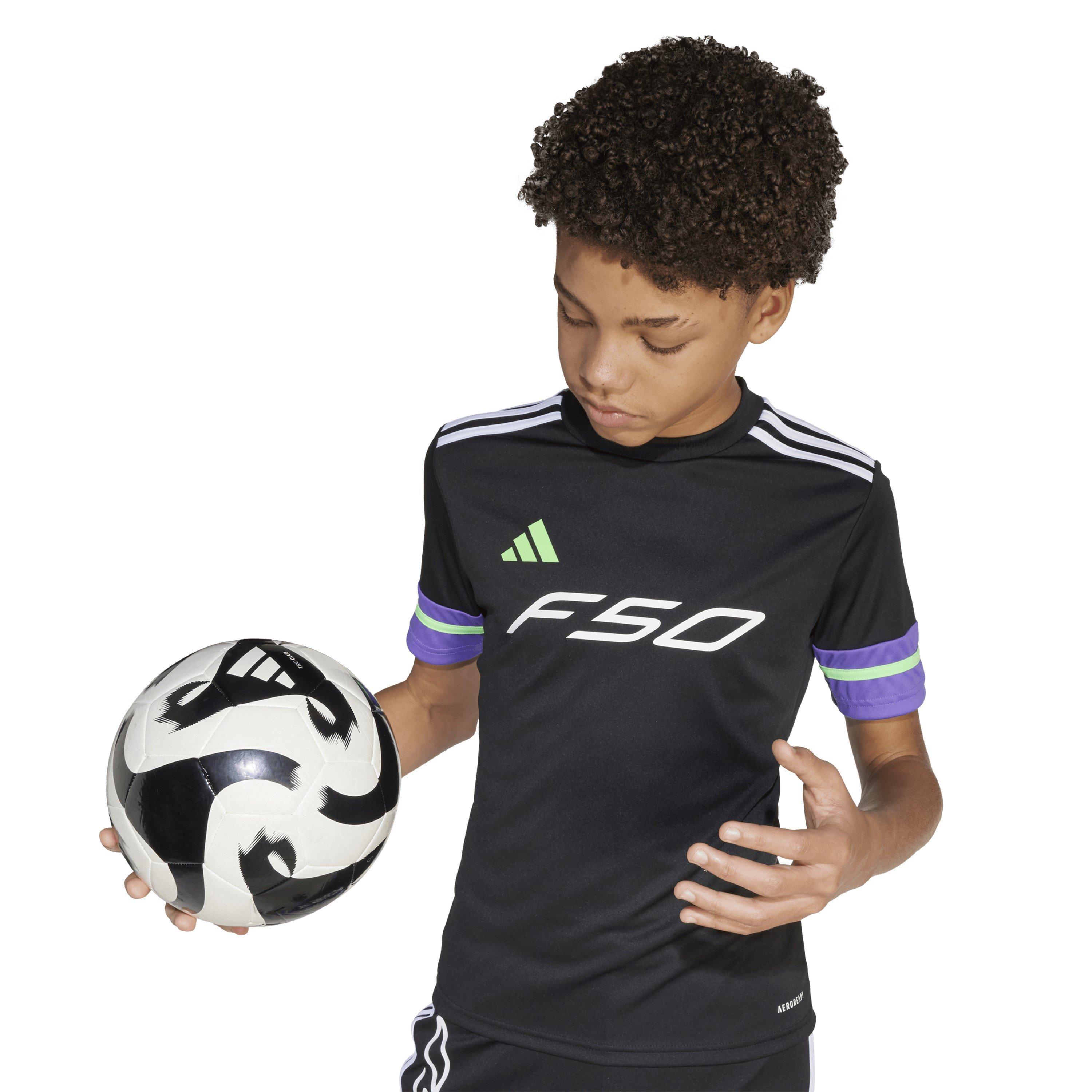 Schwarz/Lila - adidas - F50 Short Sleeve Training Shirt Juniors - 8