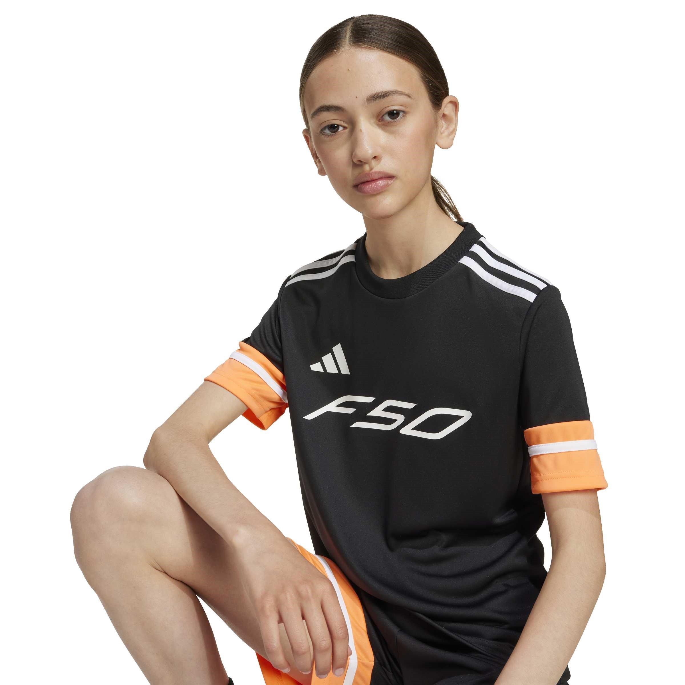 Black/Orange - adidas - F50 Short Sleeve Training Shirt Juniors - 8