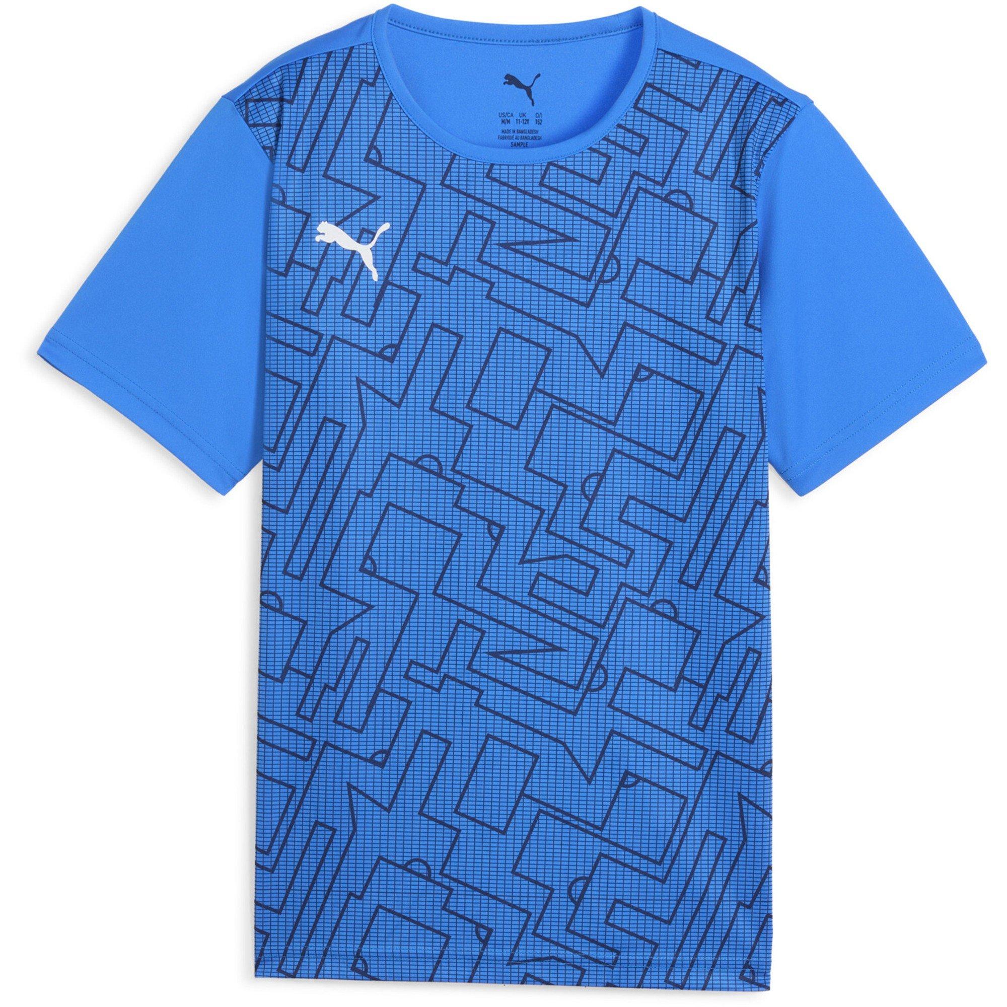 UltraBlue-White - Puma - Unisex Kids' Individual Rise Graphic Short Sleeve Performance T-Shirt - 1