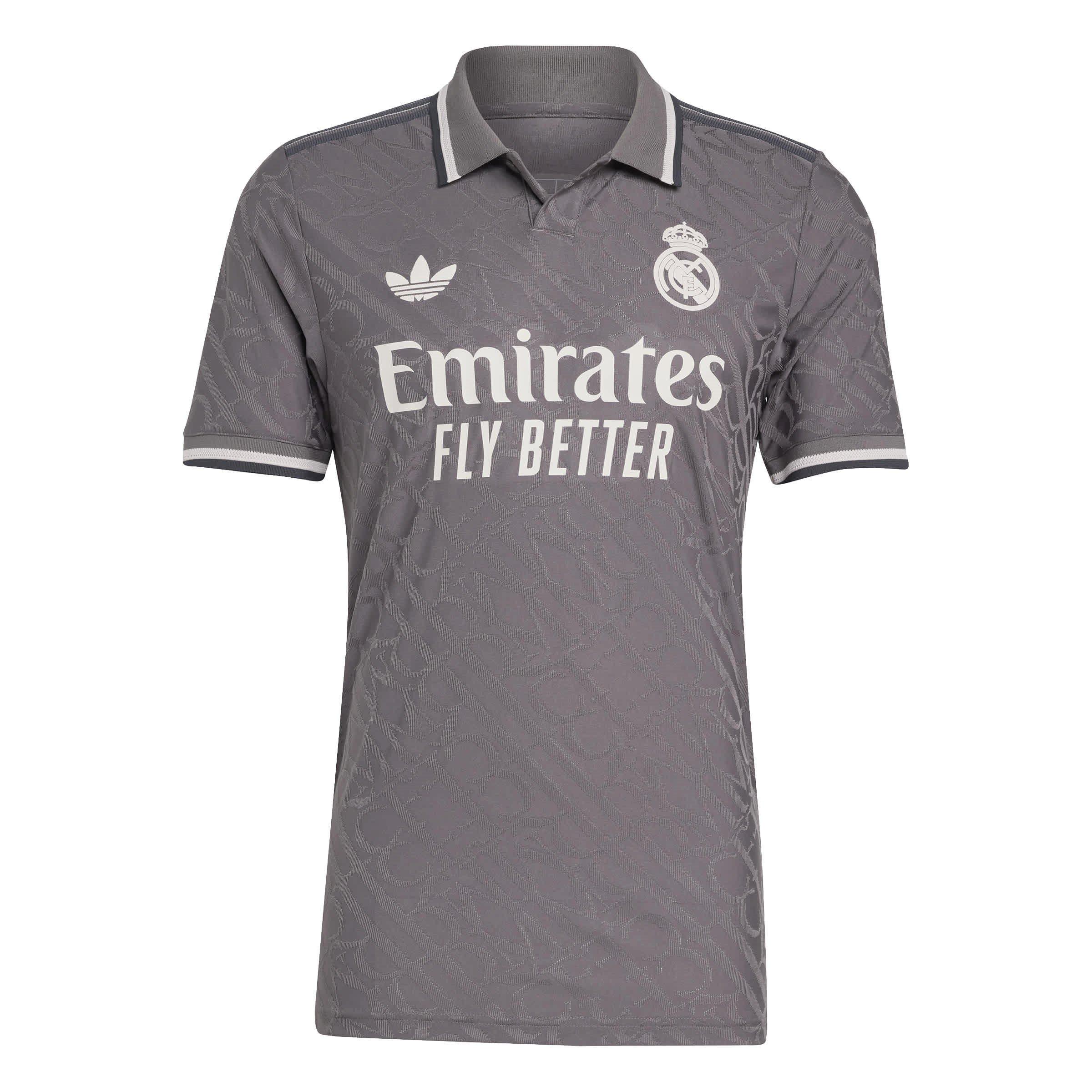 Adidas Men's Real Madrid Third Kit 2024 2025 - Charcoal - XS