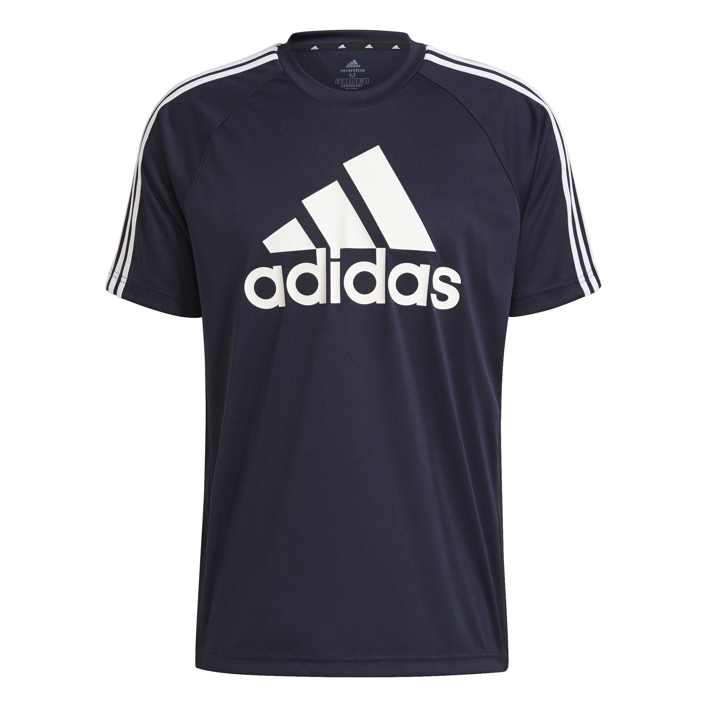 Marineblau/Weiß - adidas - Sereno Logo T Shirt Mens - 1