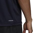 Marine/Blanc - adidas - Sereno Logo T Shirt Mens - 6