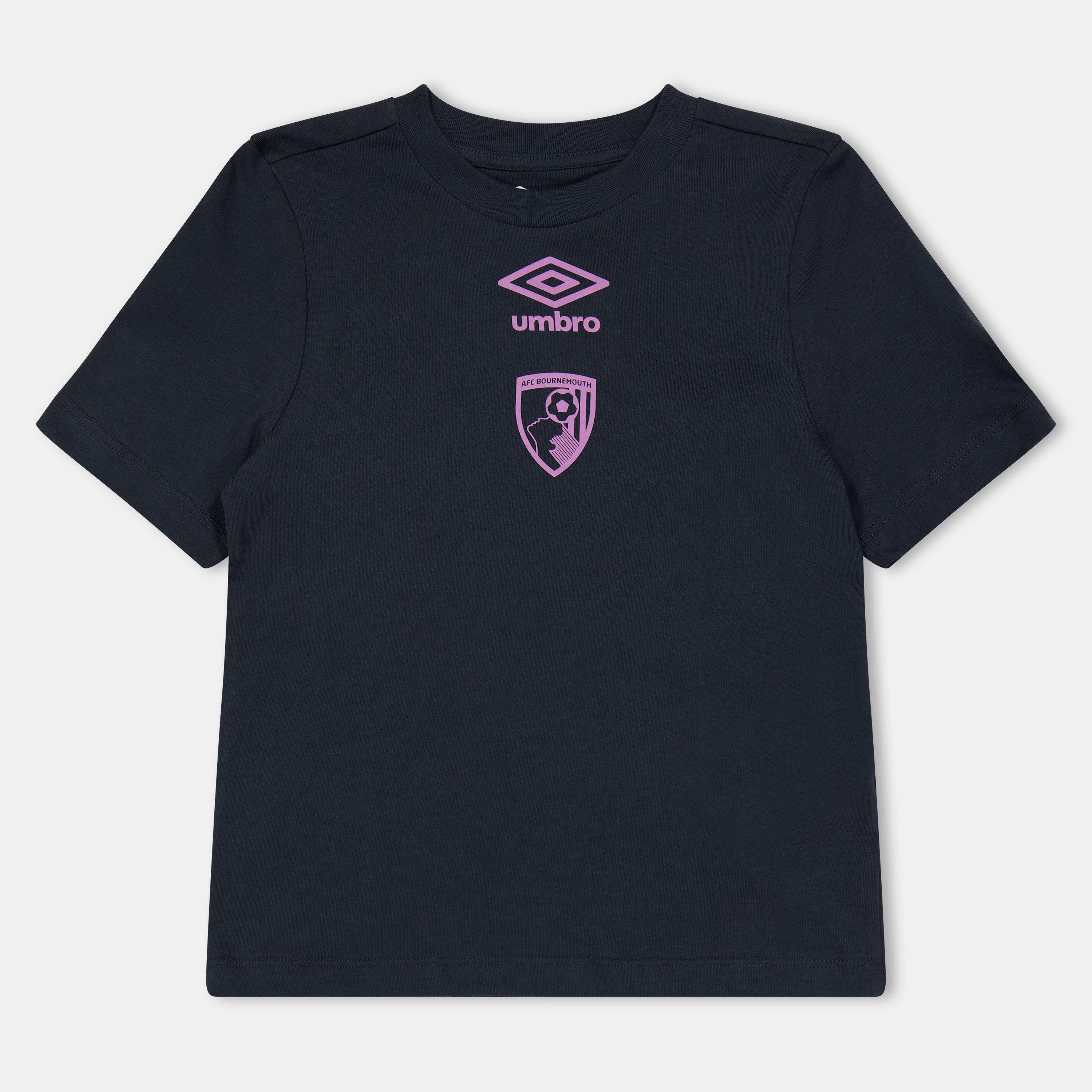 Blu/Mallard - Umbro - Unisex Kids Bournem Short Sleeve Performance T-Shirt - 1
