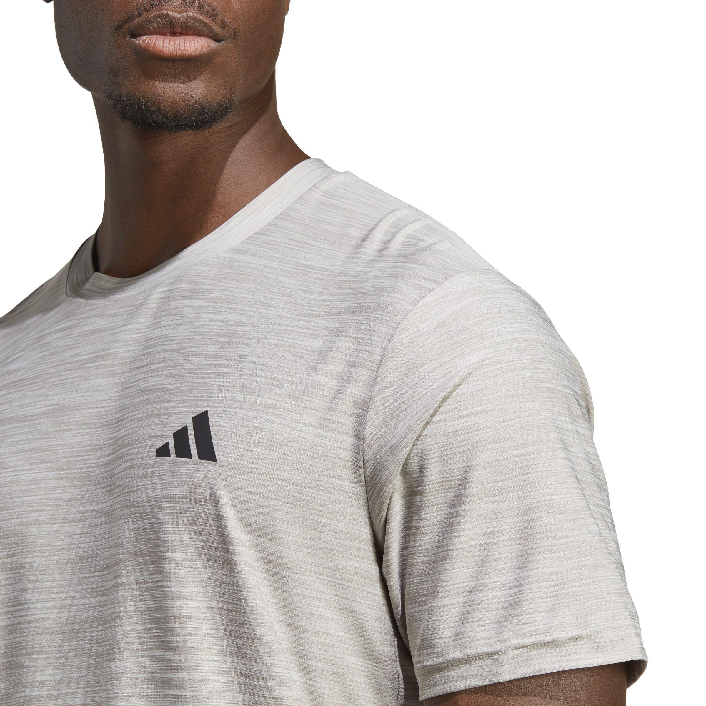 GreyMarl/Black - adidas - Train Essentials Stretch Training T-Shirt Mens - 6