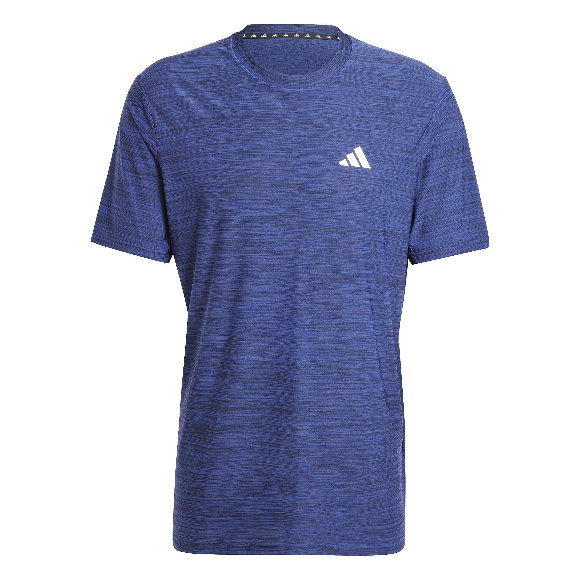 Adidas Men's Train Essentials Stretch Training T-Shirt - Navymarl/Wht - XL