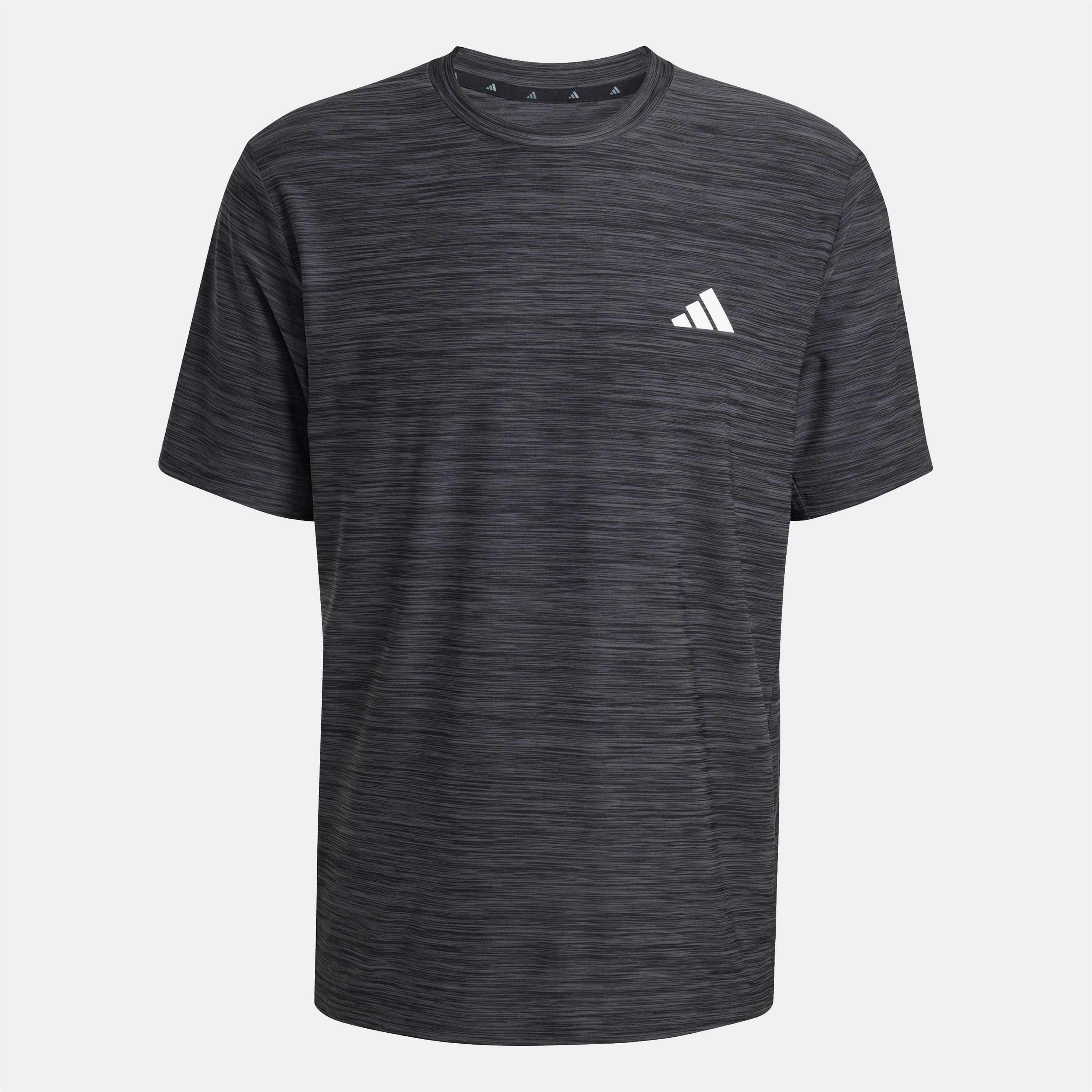 DkGreyMarl/Blk - adidas - Train Essentials Stretch Training T-Shirt Mens - 1