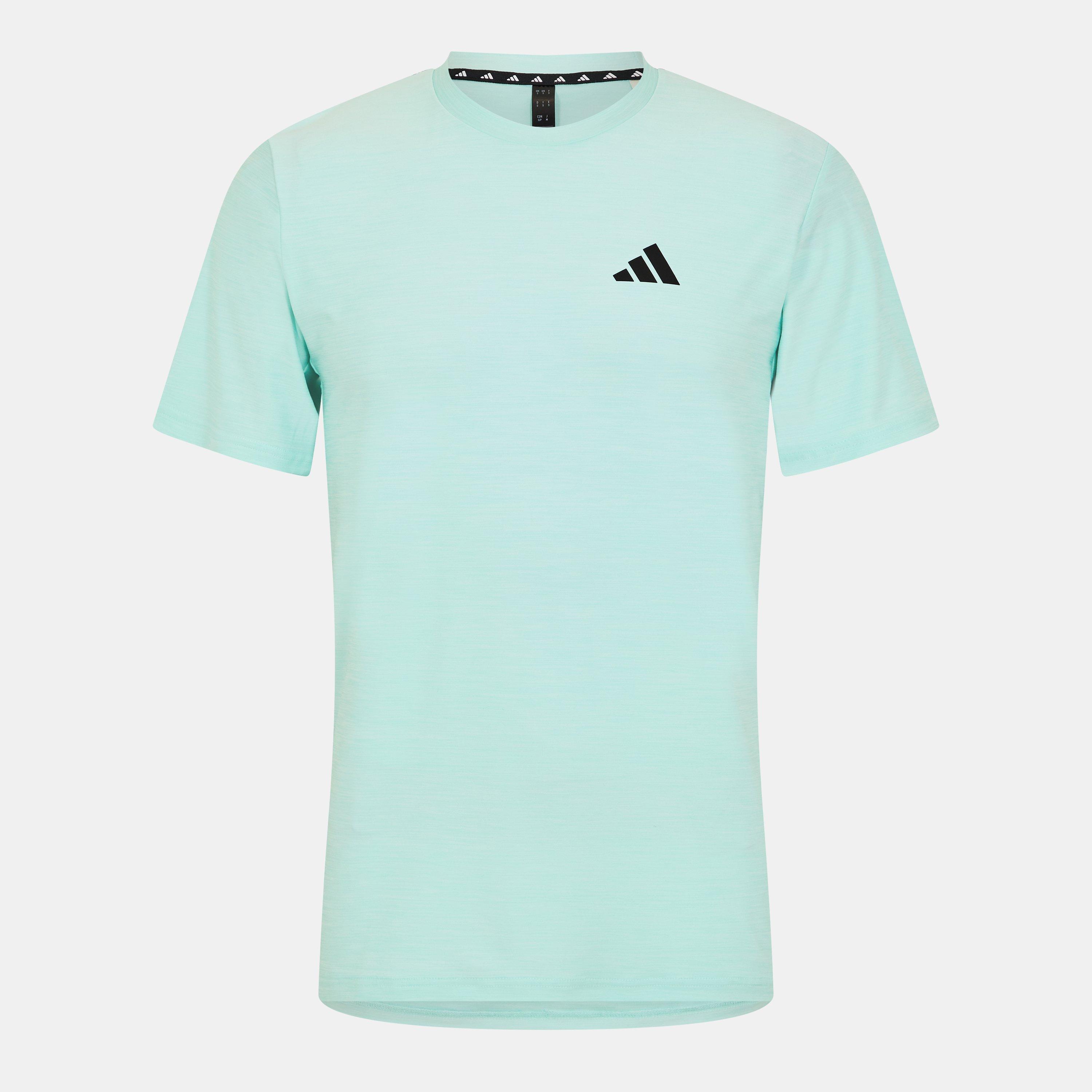 Adidas Men's Train Essentials Stretch Training T-Shirt - Aqua - M