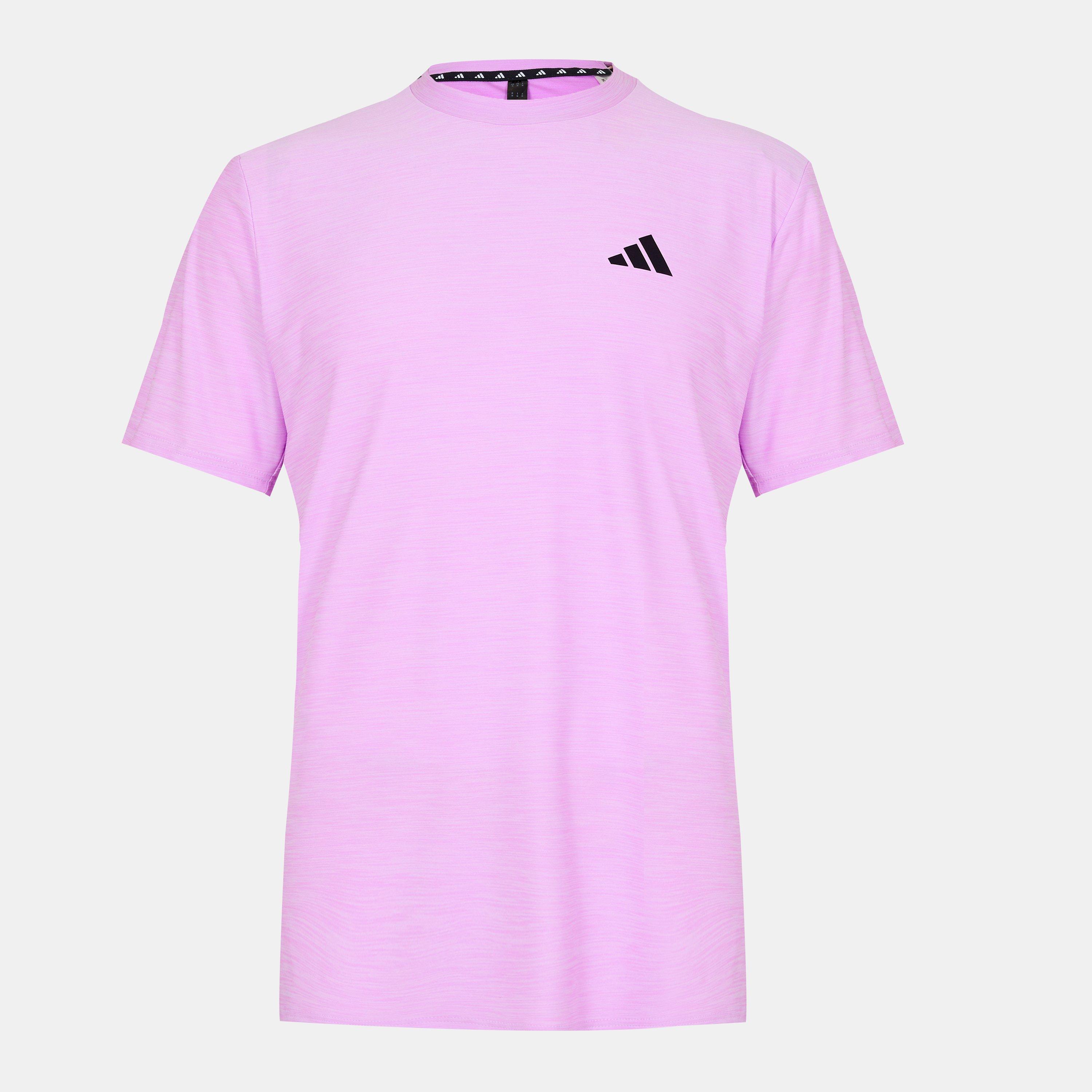Adidas Men's Train Essentials Stretch Training T-Shirt - Bliss Lilac - M