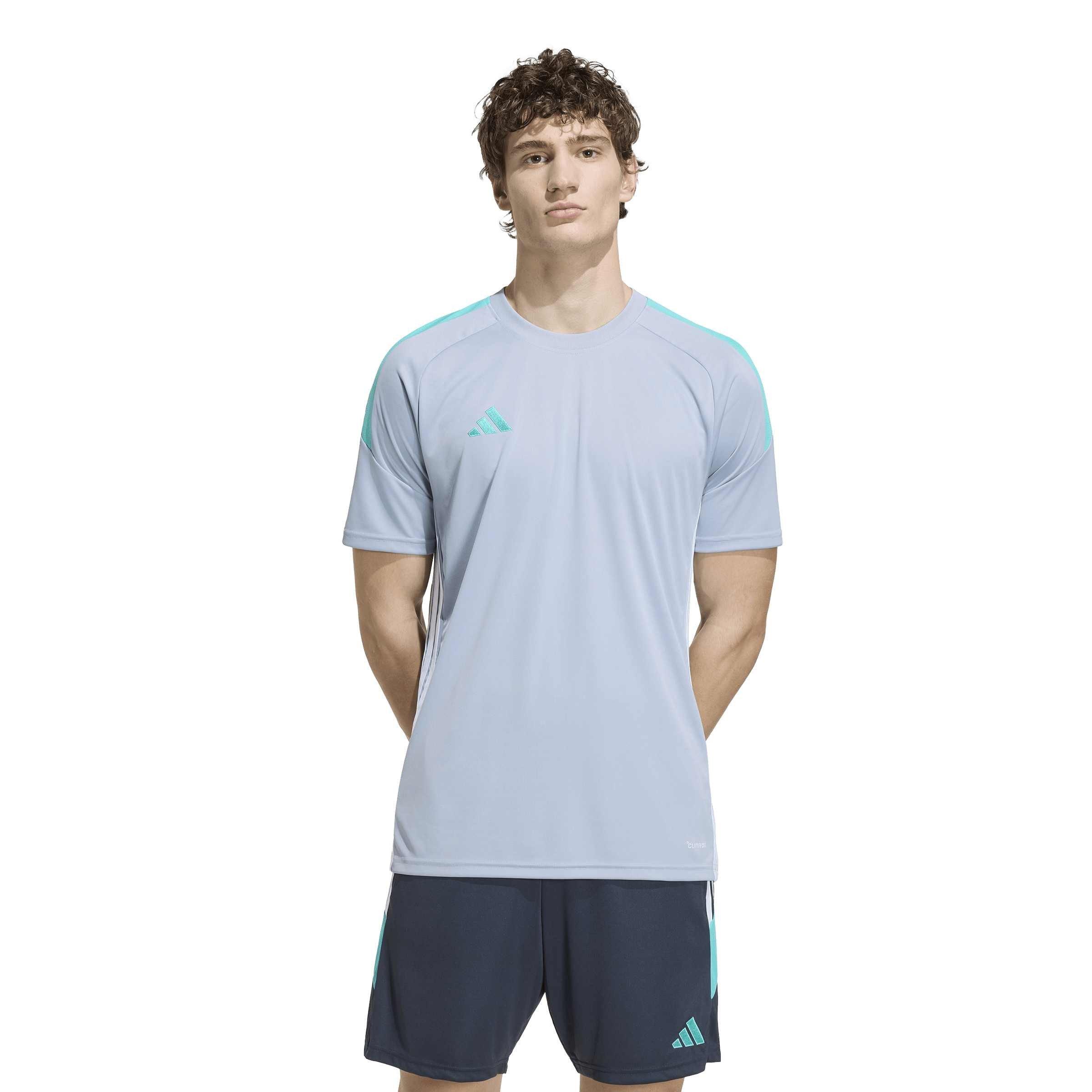 Silver/Mint/Wht - adidas - Tiro 25 Essentials T-Shirt Adults - 3