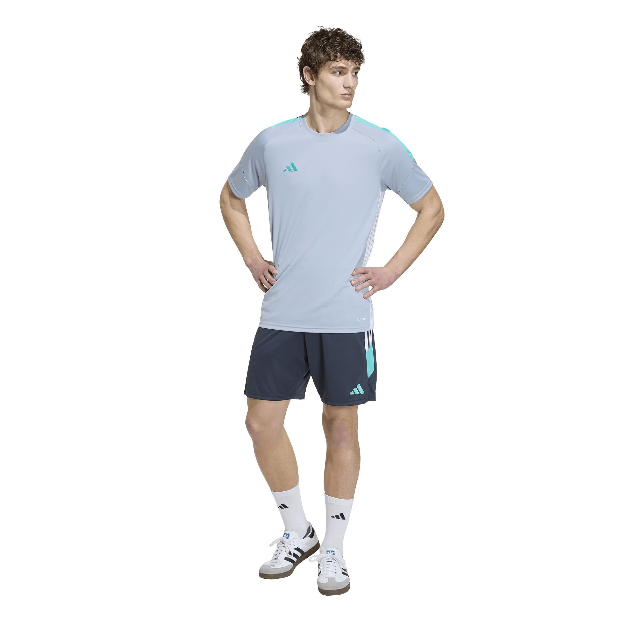 Silver/Mint/Wht - adidas - Tiro 25 Essentials T-Shirt Adults - 7