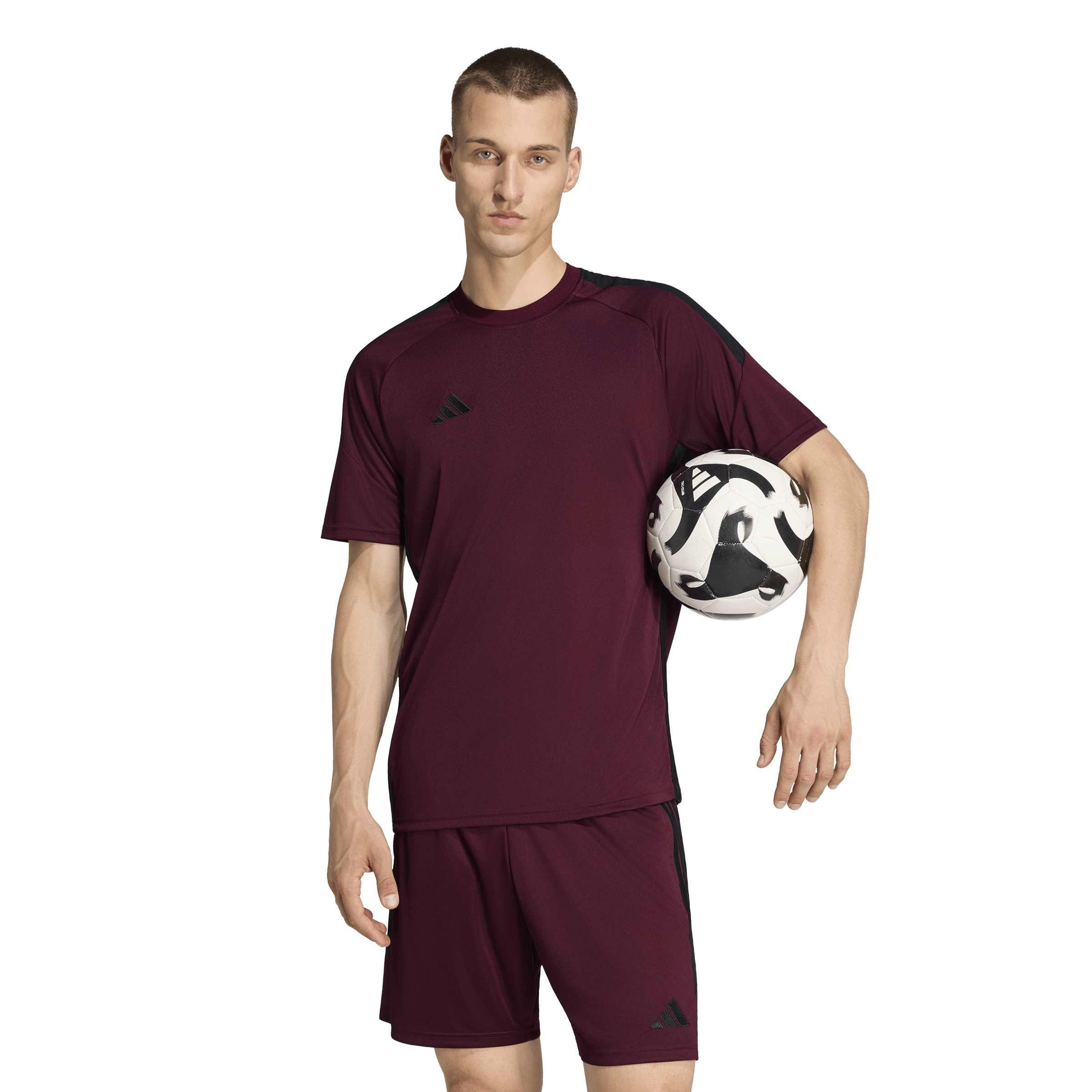 Maroon/Black - adidas - Tiro 25 Essentials T-Shirt Adults - 3