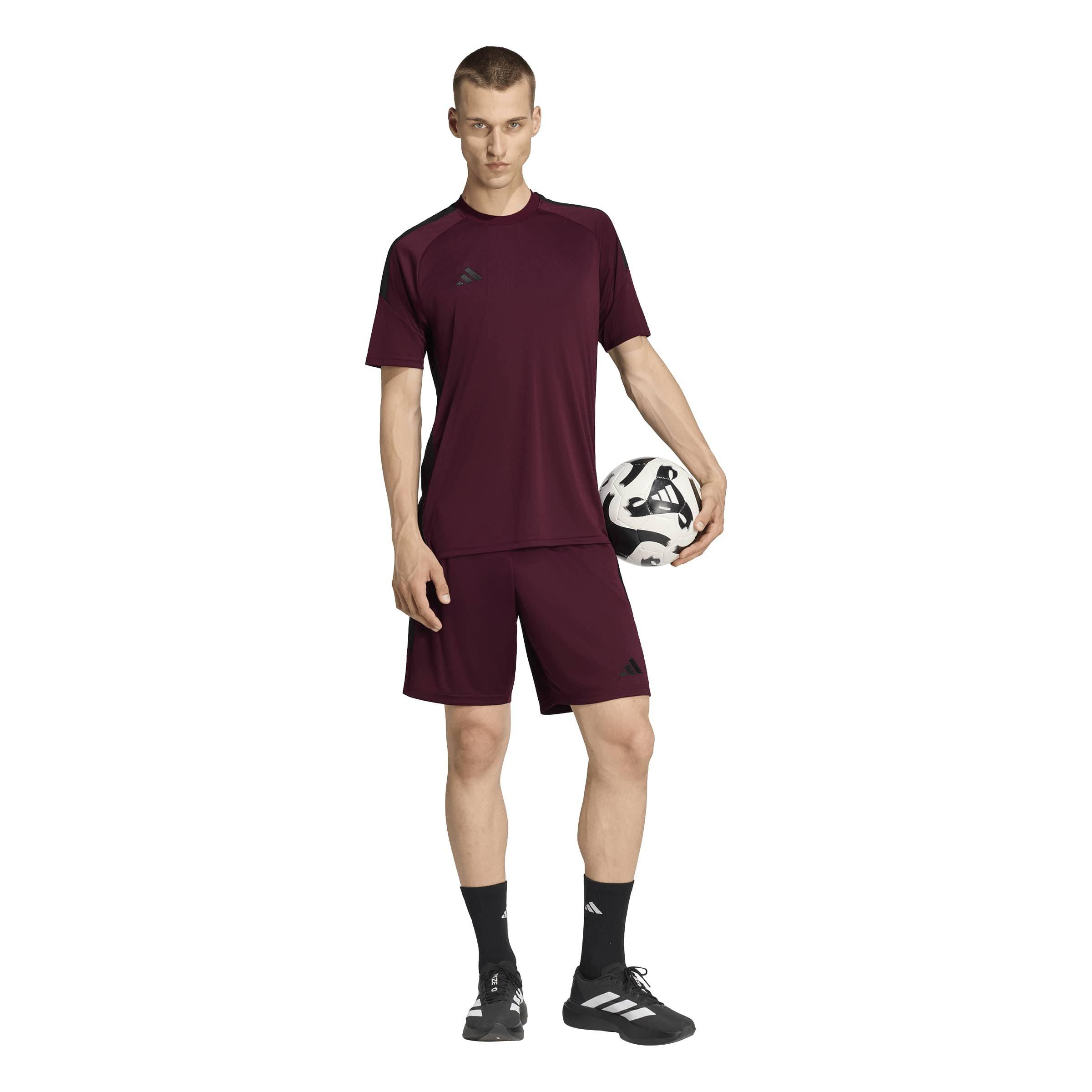 Maroon/Black - adidas - Tiro 25 Essentials T-Shirt Adults - 7