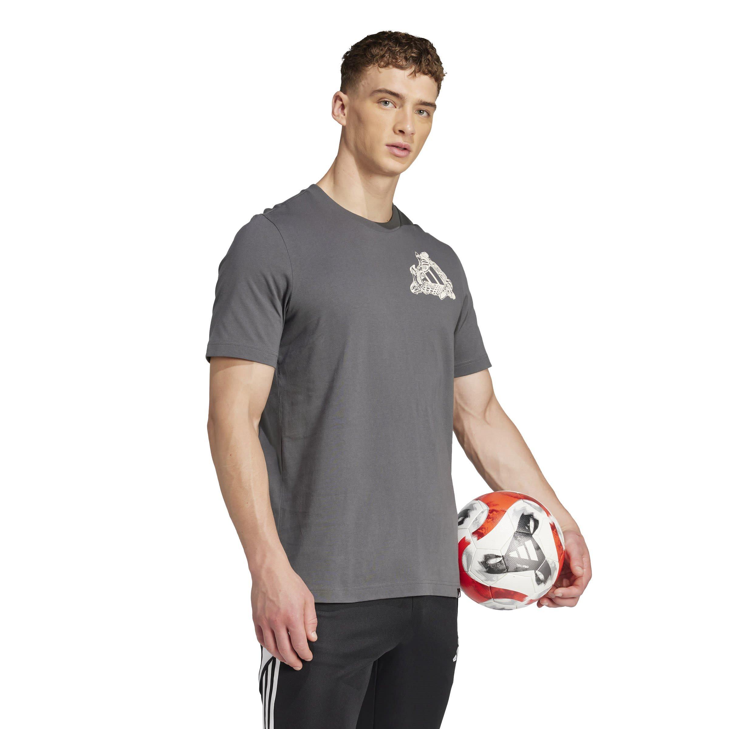 Grey Six - adidas - Football Kicks Graphic T-Shirt Mens - 4