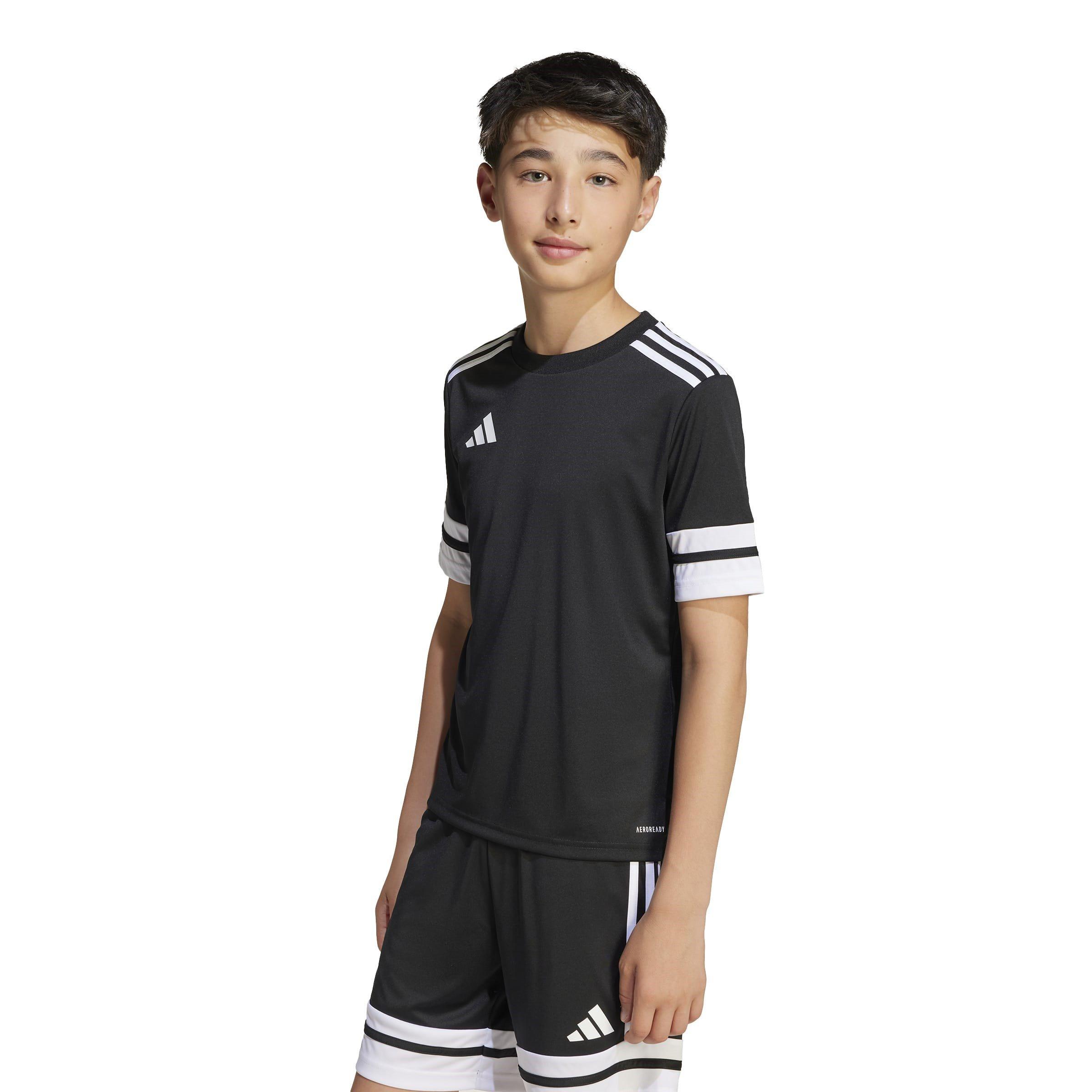 Black/White - adidas - Squadra25 Football Shirt Juniors - 3