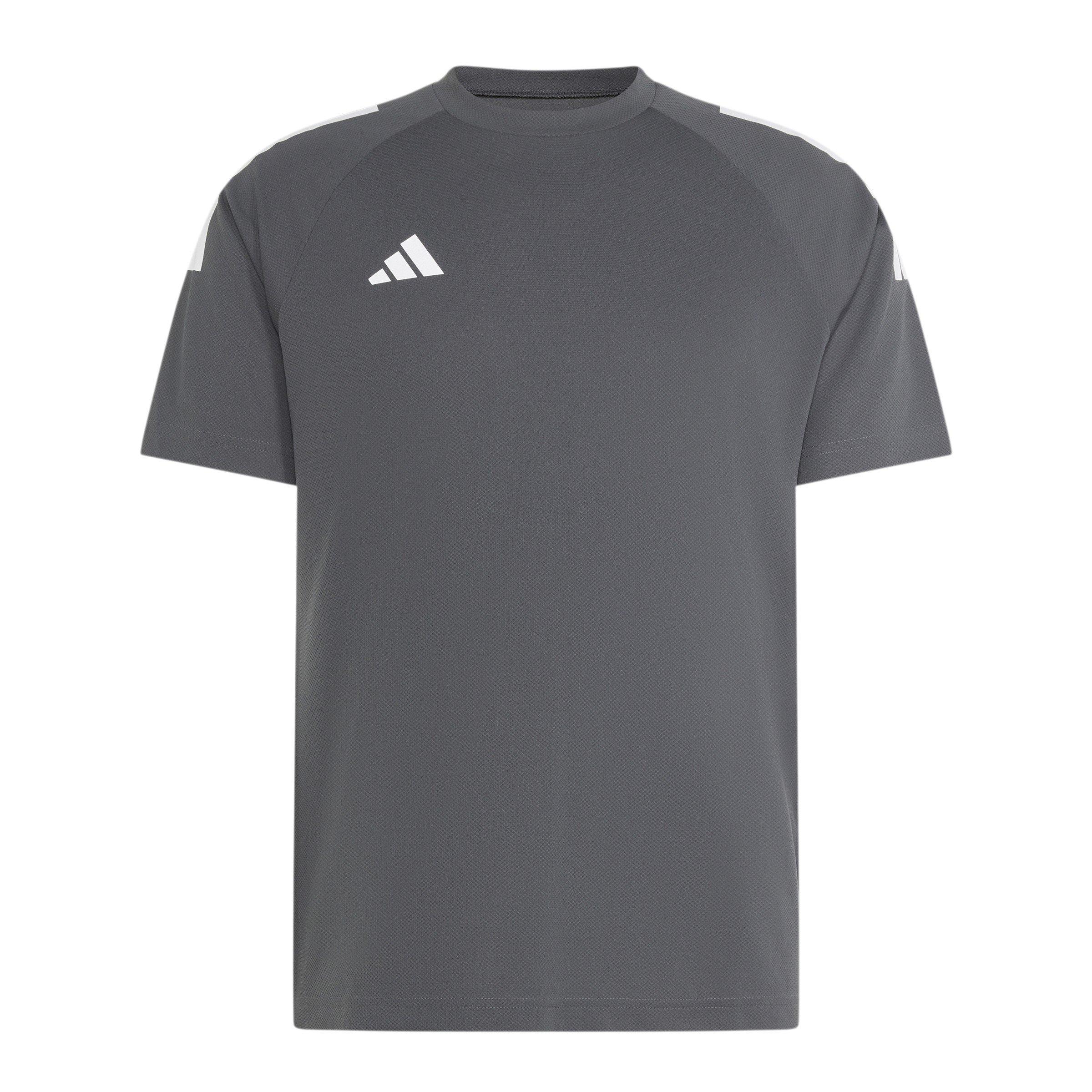 Adidas Men's Classic 3 Stripe Sereno T-Shirt - Charcoal/White - 2XL