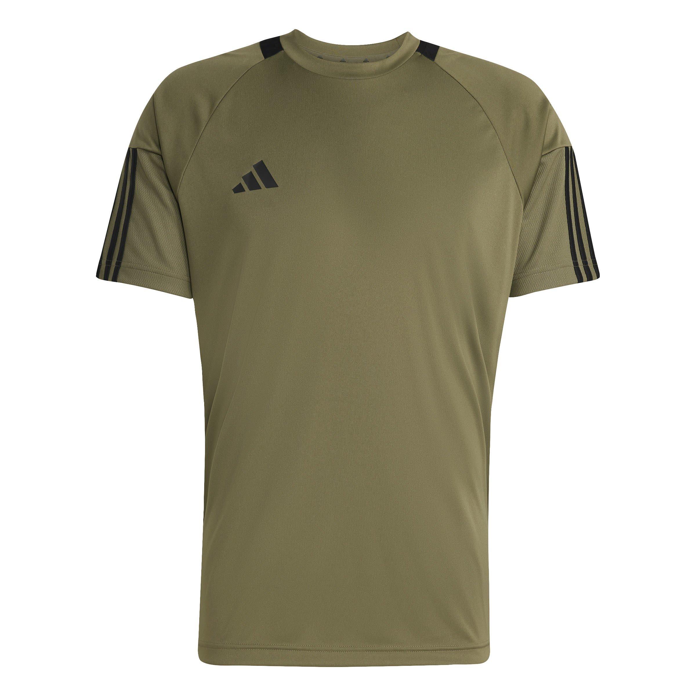 Adidas Men's Classic 3 Stripe Sereno T-Shirt - Olive Strata - L