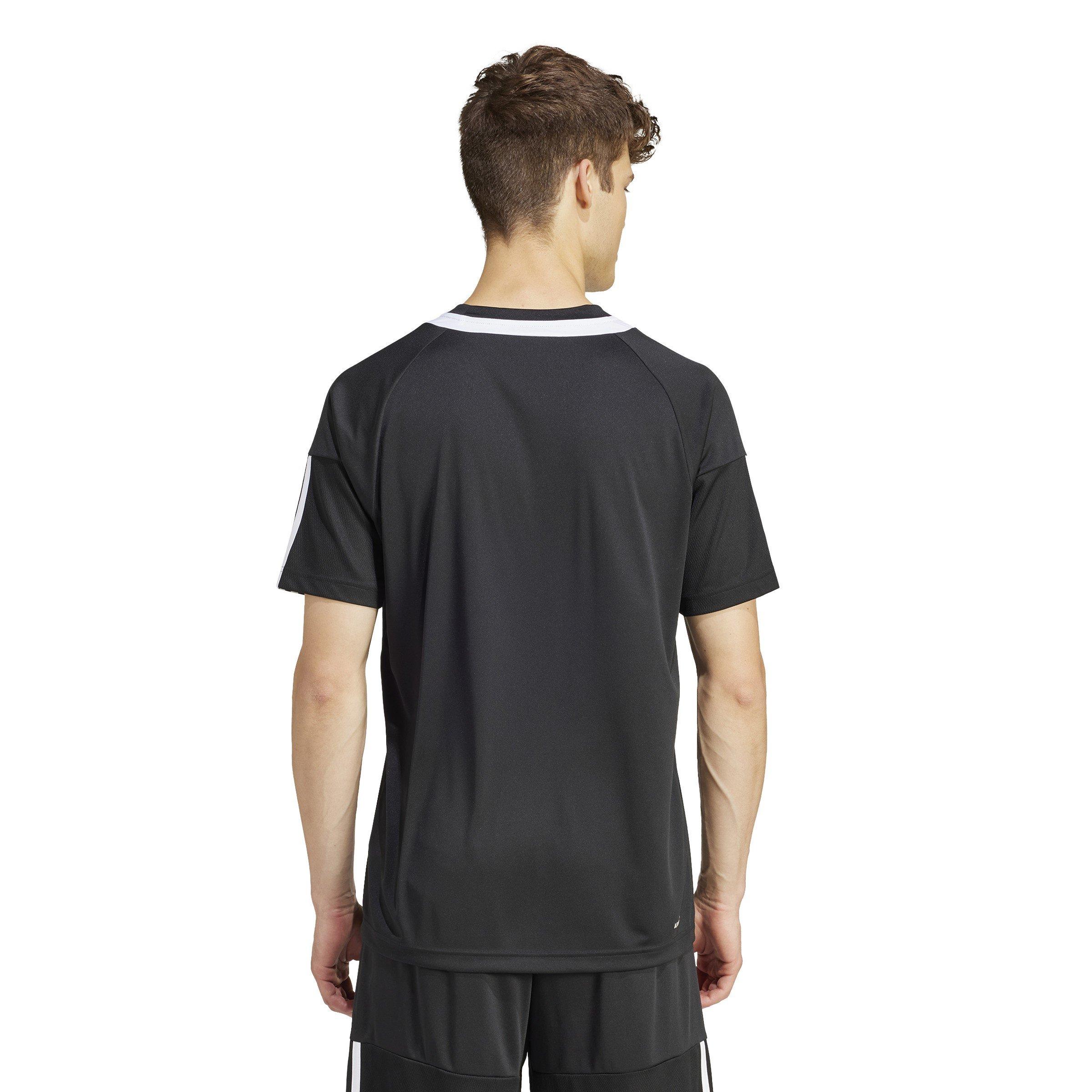 Schwarz/Weiß - adidas - Classic 3 Stripe Sereno T-Shirt Mens - 4