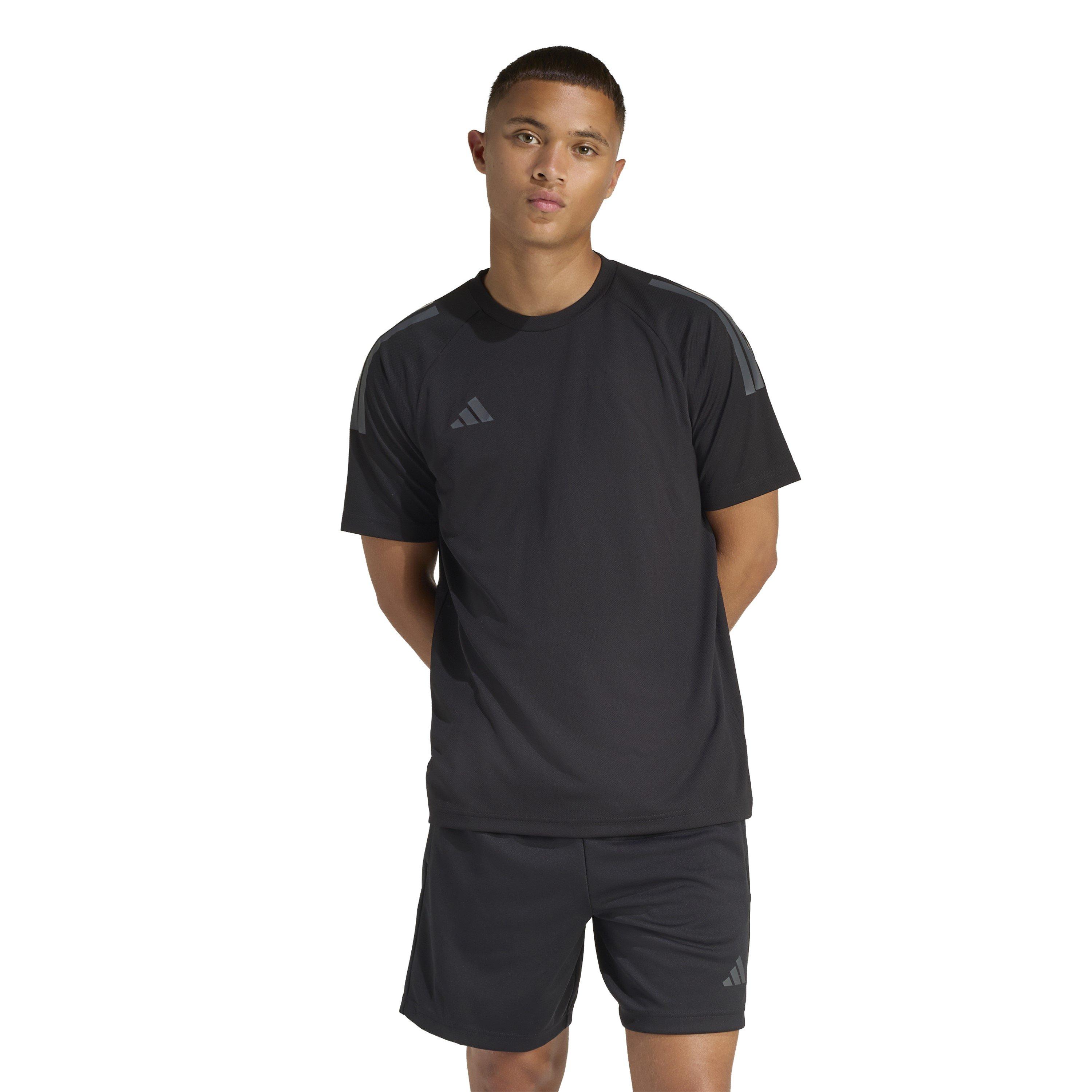 Black/Grey - adidas - Classic 3 Stripe Sereno T-Shirt Mens - 2