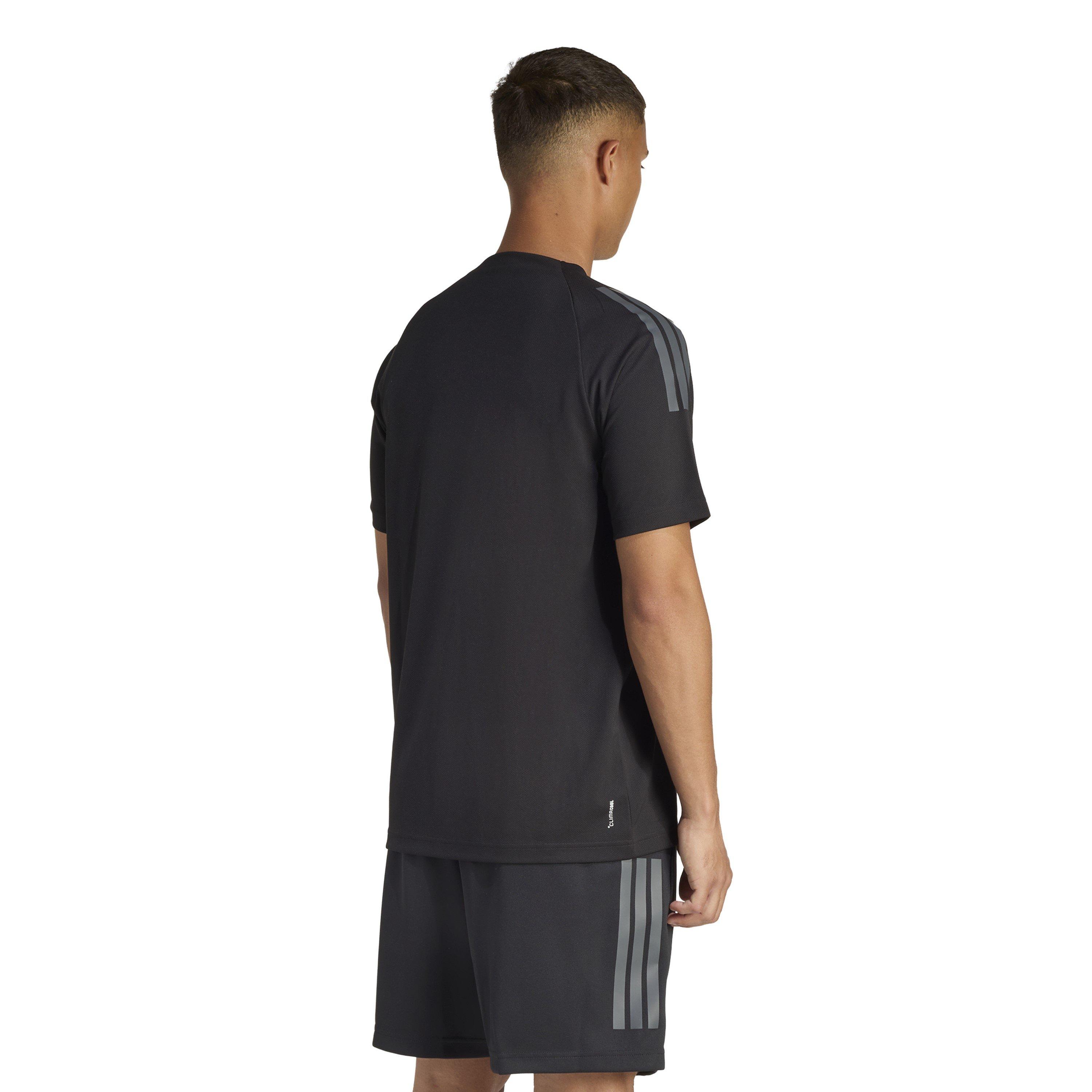 Black/Grey - adidas - Classic 3 Stripe Sereno T-Shirt Mens - 3