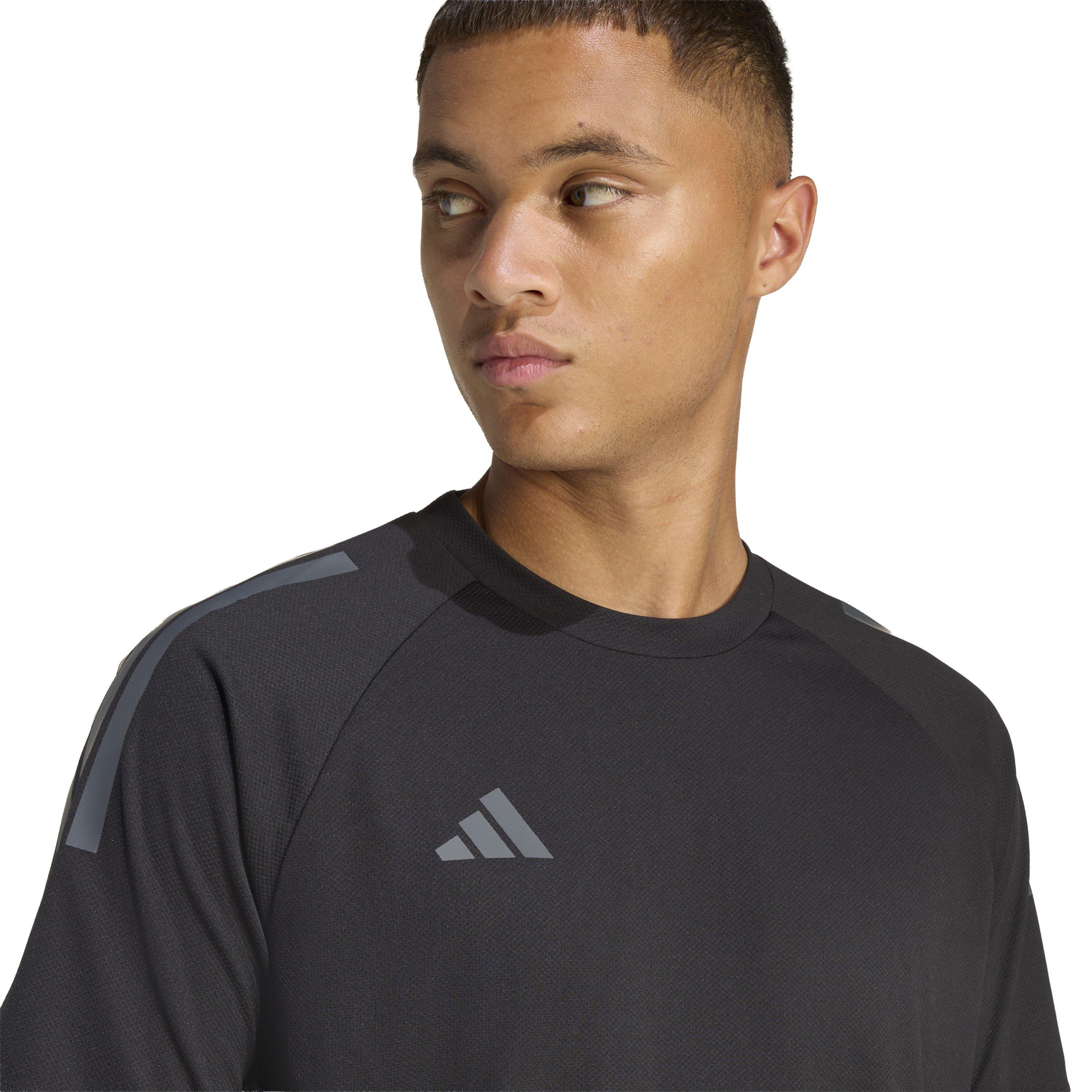 Black/Grey - adidas - Classic 3 Stripe Sereno T-Shirt Mens - 5