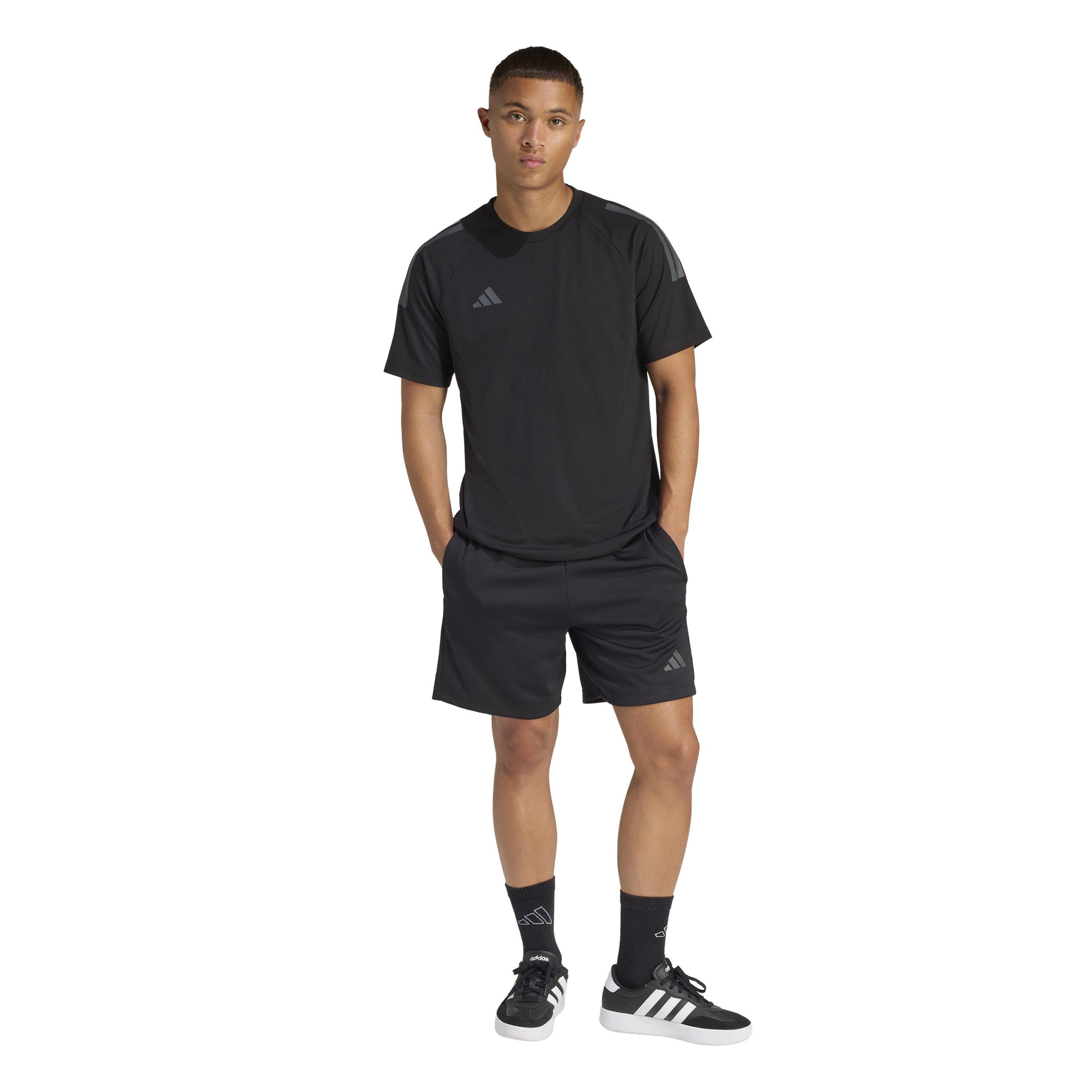 Black/Grey - adidas - Classic 3 Stripe Sereno T-Shirt Mens - 6