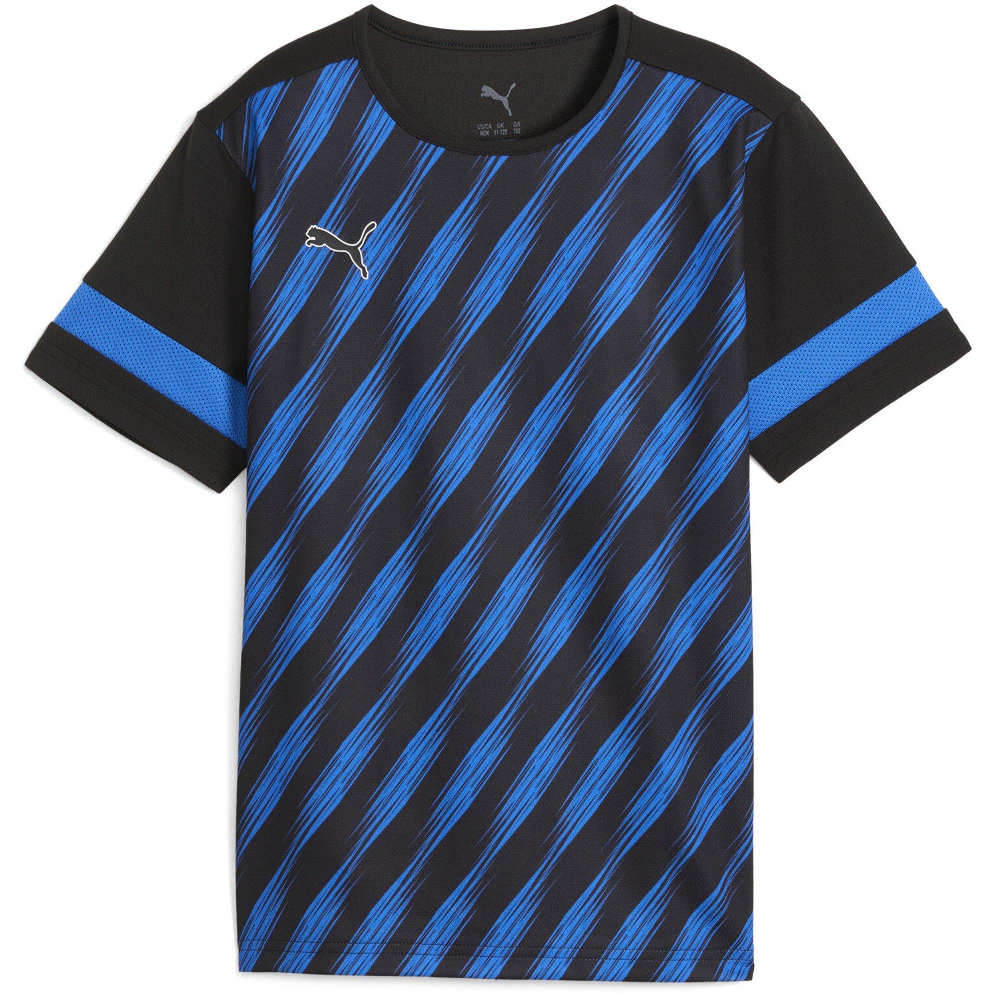 Black-UltraBlue - Puma - Unisex Kids' Attacantoraphic Short Sleeve Performance T-Shirt - 1