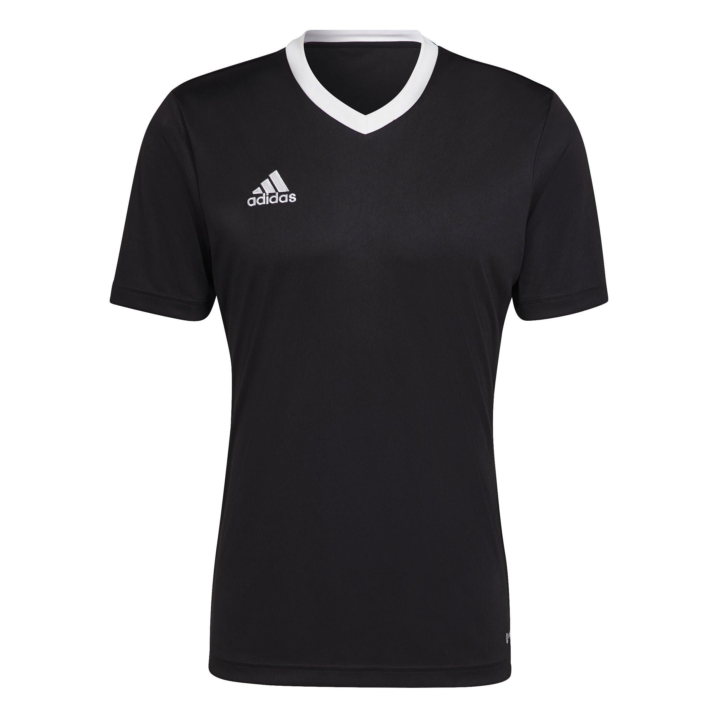 Adidas Men's Entrada 22 Short Sleeve Jersey Top - Black - S