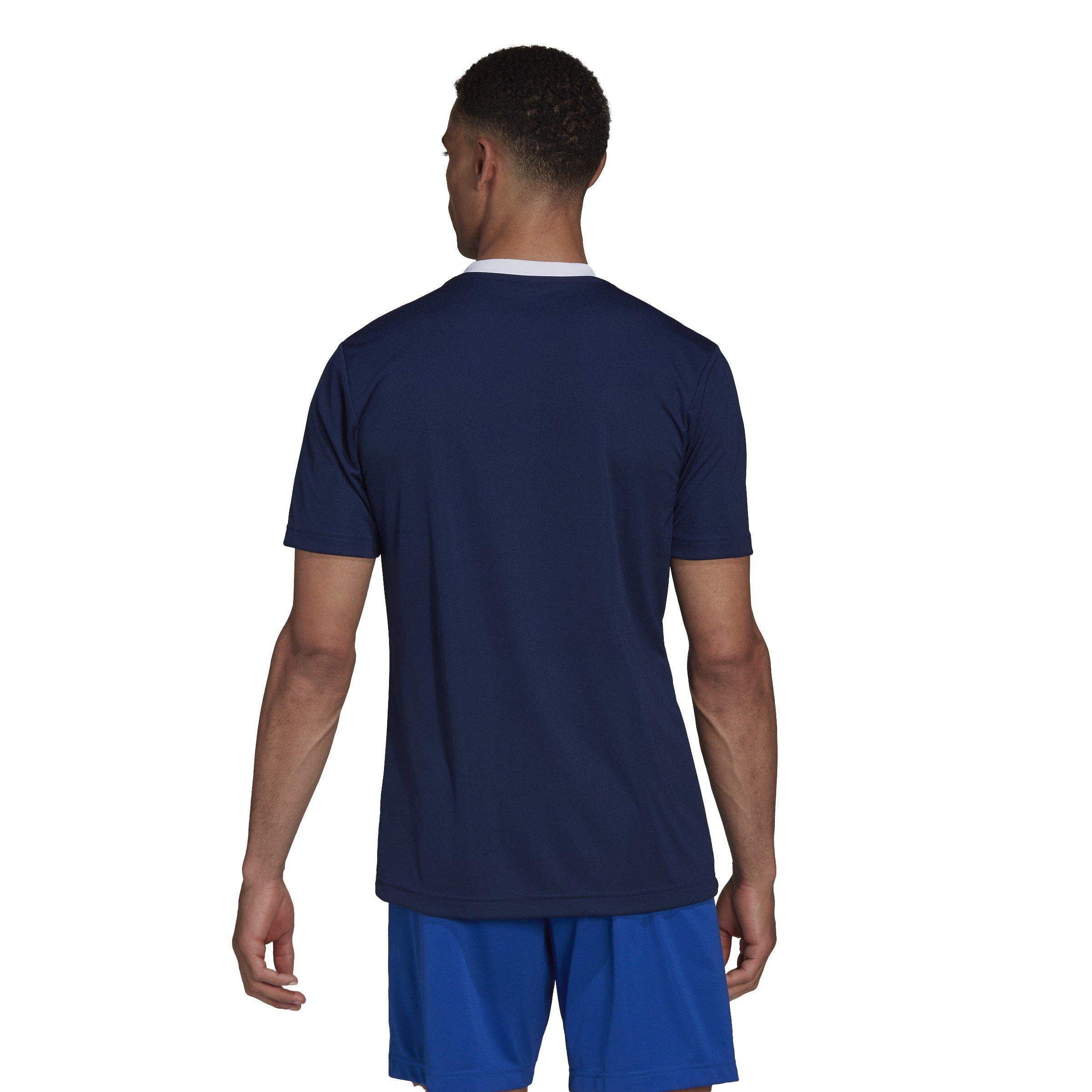 Navy - adidas - Entrada 22 Short Sleeve Jersey Top Mens - 4
