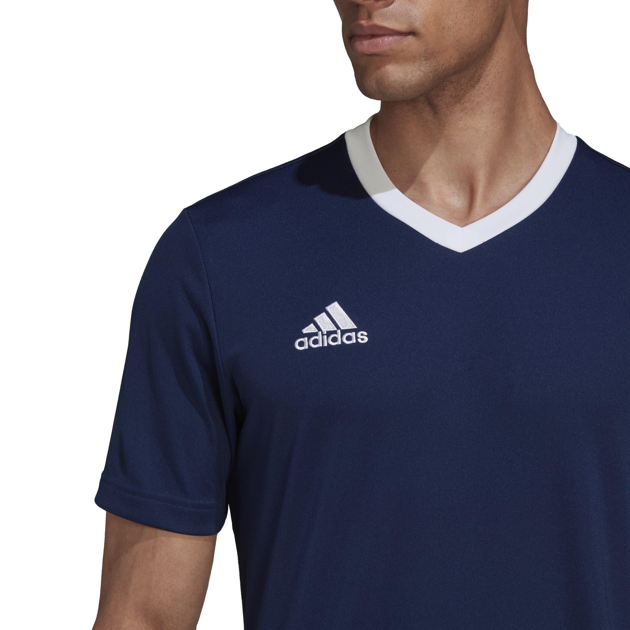 Navy - adidas - Entrada 22 Short Sleeve Jersey Top Mens - 9