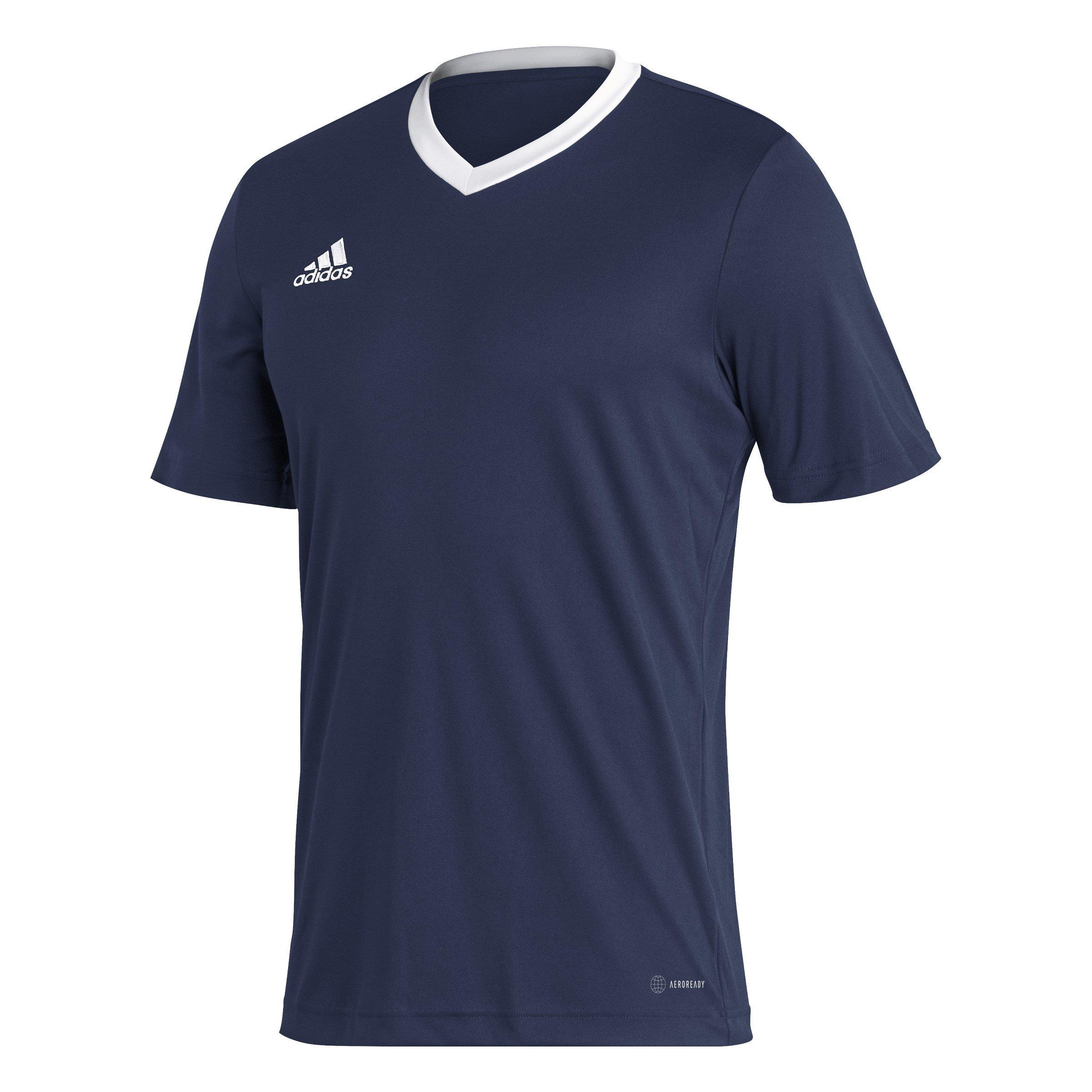 Navy - adidas - Entrada 22 Short Sleeve Jersey Top Mens - 10